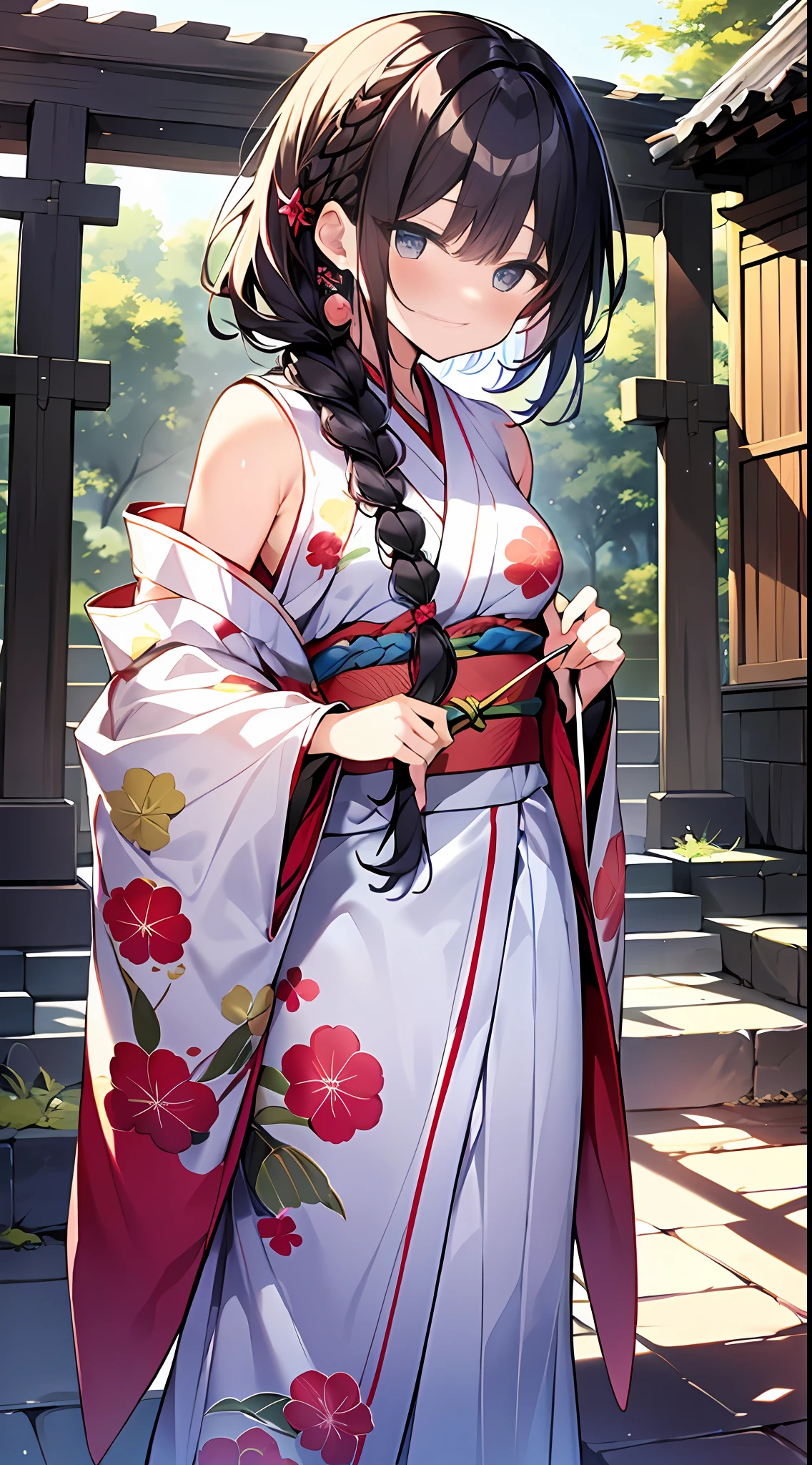 (Incredibly Absurdres Absolutely Resolution: 1.5), Top Quality, Masterpiece, Ultra High Definition, 8k, (Multiple Girls), (Light Colored Kimono, Geta) BREAK Shoujo Manga Style, (Loli), Soft Line Art, Digital Enhancement, Shojo Manga Touch, Hairstyle Fax, Environment Change Scene, Hairstyle Fax, Shoujo Mangacore, (((Length of hair to shoulders))), ((((Short braid))), Shrine, Precinct, Full Body View Angle, entangle, Beautiful and aesthetic: 1.5, High quality: 1.3