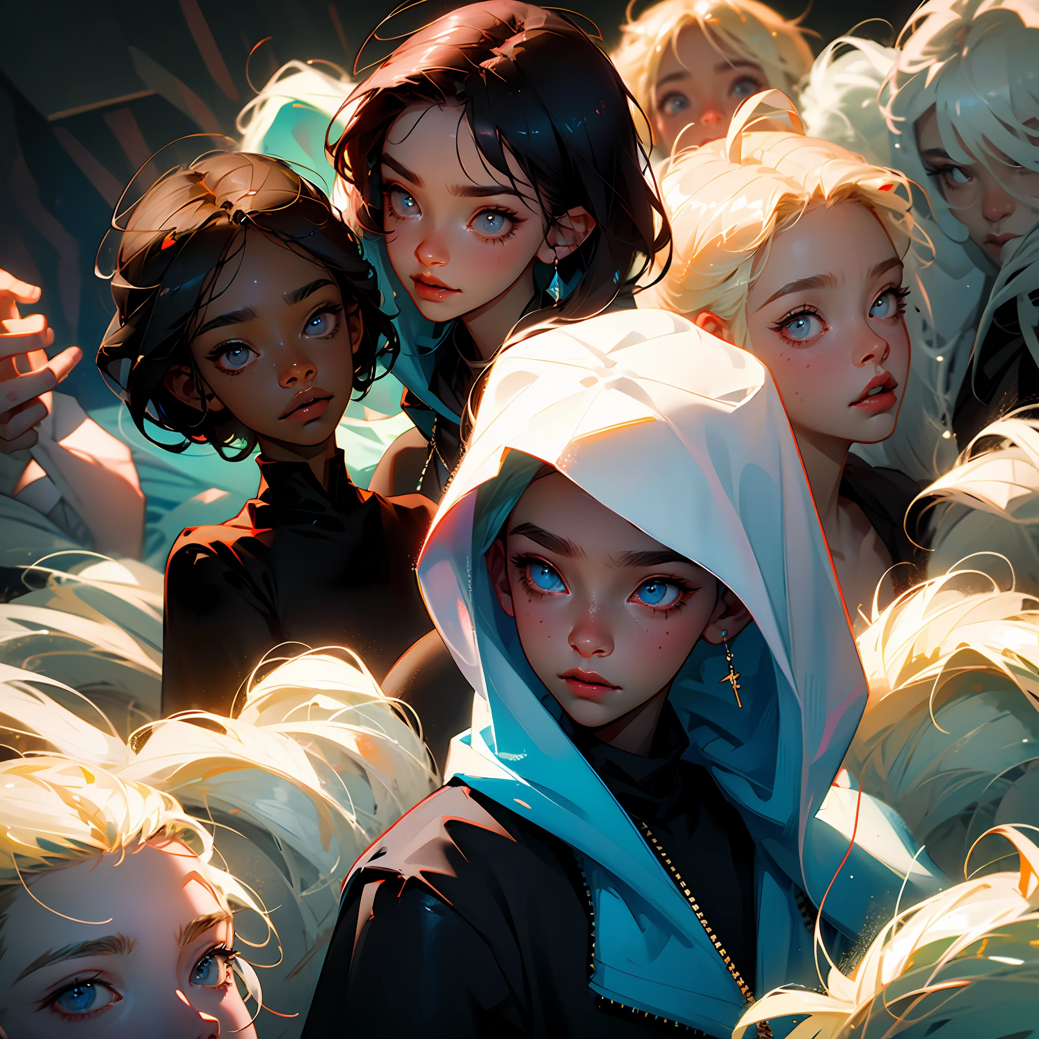 (masterpiece), best quality, expressive eyes, perfect face, boy, short hair, white skin, black hair, black eyes, black shirt, white hoodie, open hoodie, smile, --auto