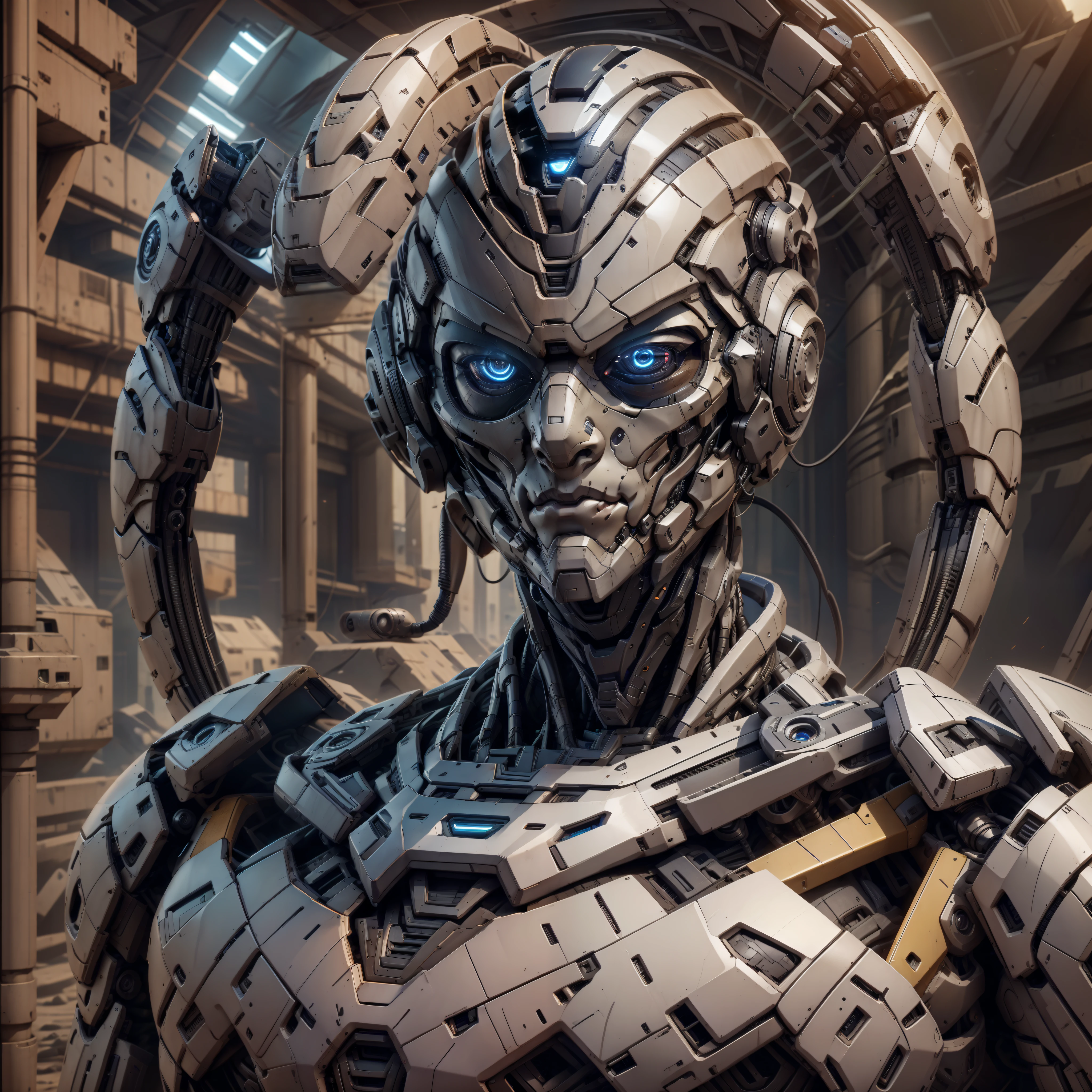 masterpiece, best quality, 8K, HDR, "ultra realistic image" human being, year 3000, technological revolution, hi-tech, artificial intelligence.