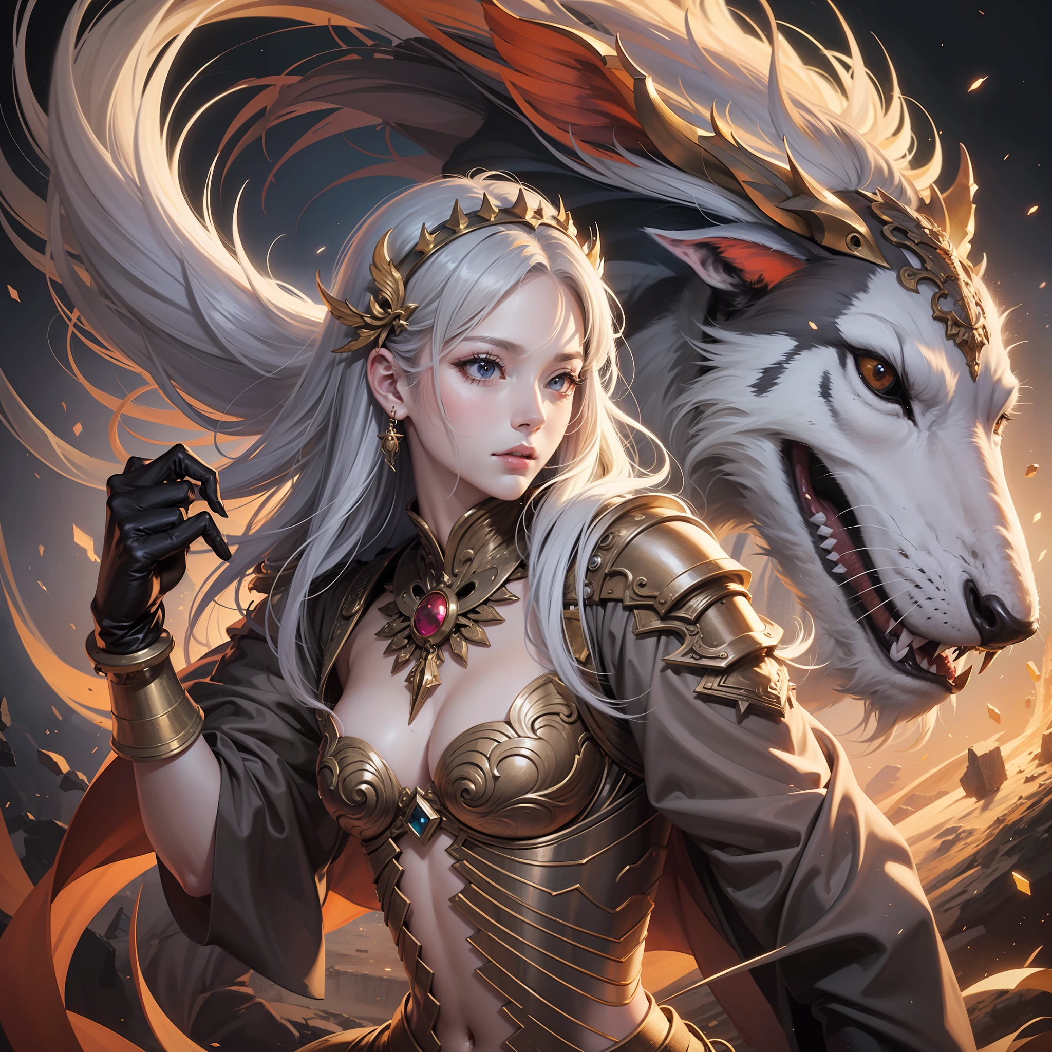 The mighty divine beast Pixiu, clear scales, rich color illustration style, 1080p picture quality, strong light and shadow, rich details, partial anime style