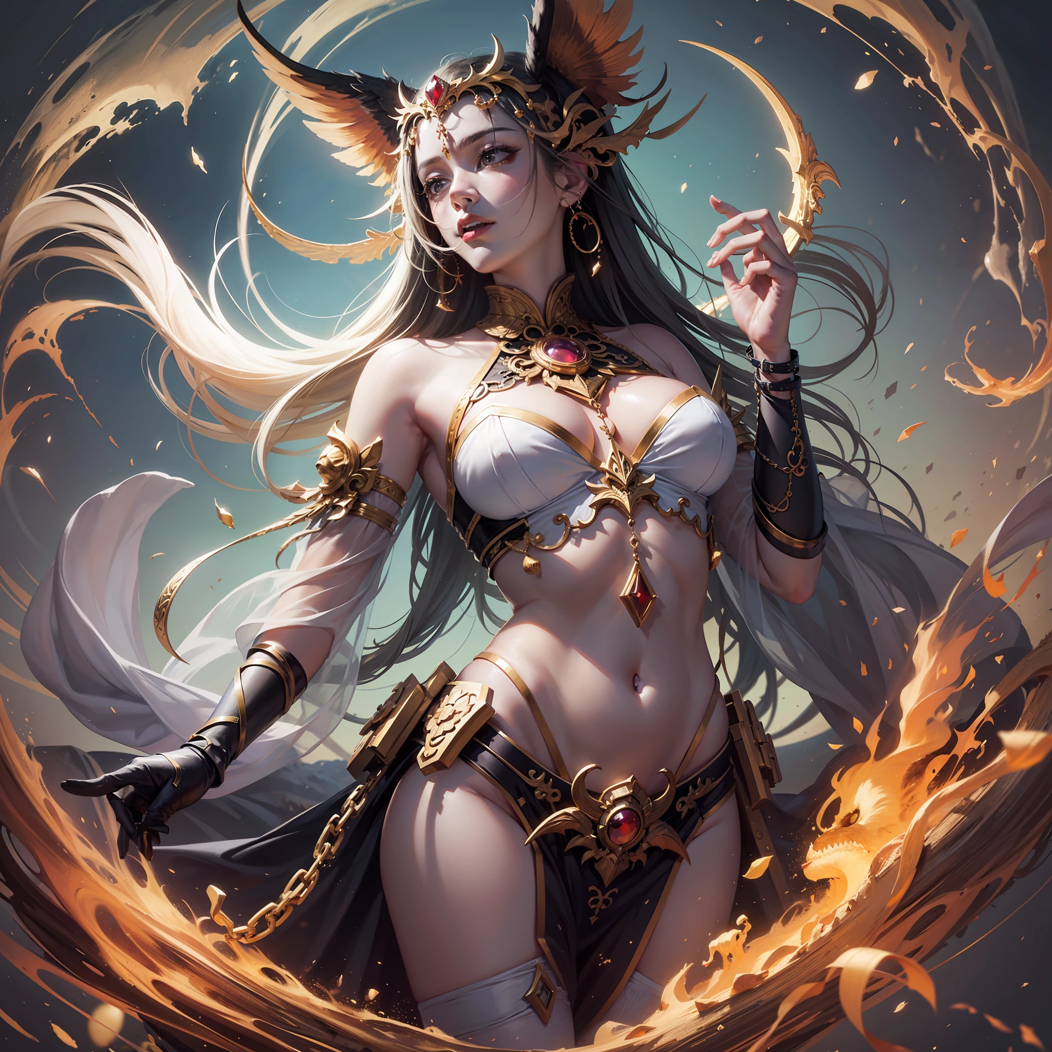 The mighty divine beast Pixiu, clear scales, rich color illustration style, 1080p picture quality, strong light and shadow, rich details, partial anime style