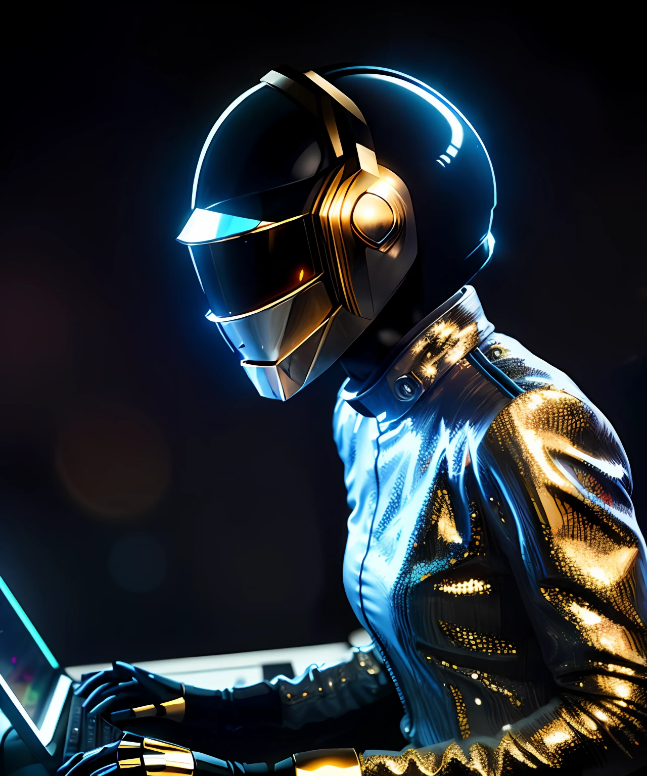 A female mind with ADHD where she plays Daft Punk all the time