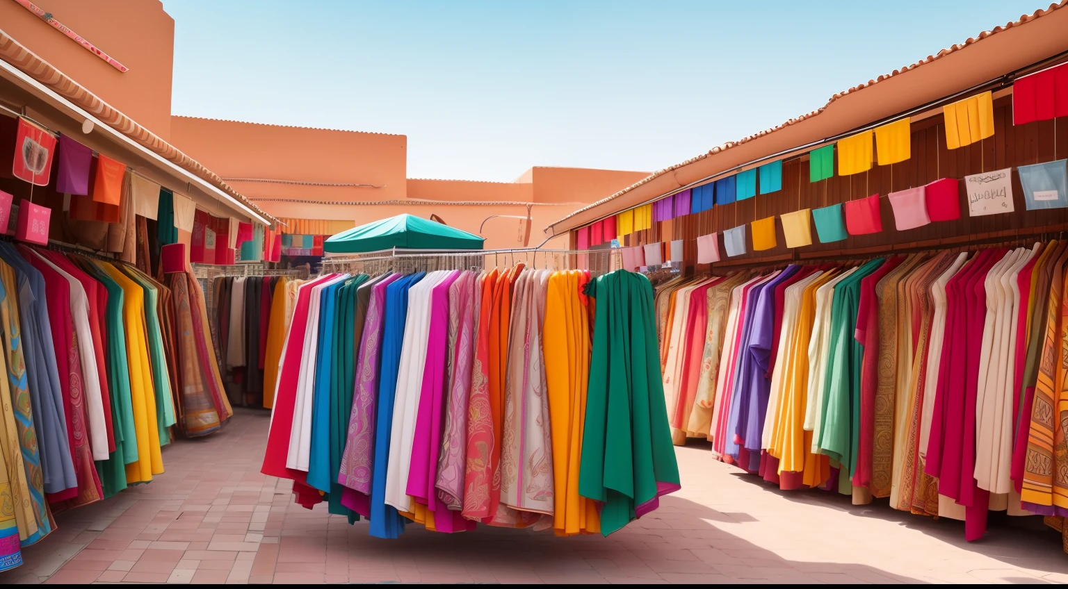 people are shopping at a market with colorful fabrics and bags, colored market stand, colourful clothing, the vibrant echoes of the market, colorful clothing, vibrant vivid colors, details and vivid colors, colourful clothes, vibrant and vivid color, vivid vibrant colors, inside an arabian market bazaar, colorful clothes, colorful robes, vibrant colours, marrakech, vendors, vibrant hues, vibrant contrast