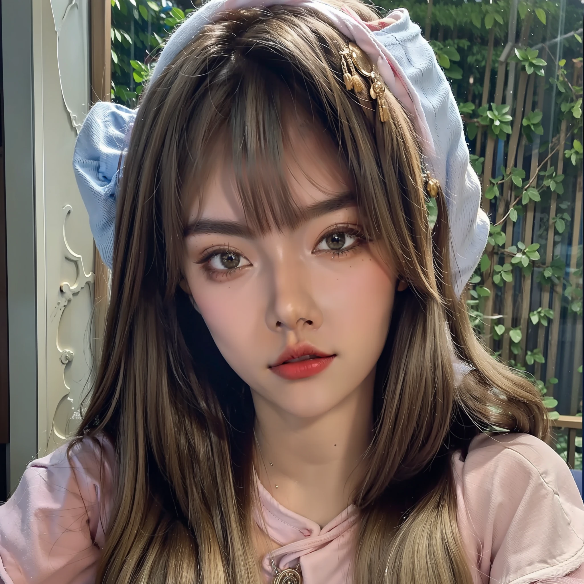 1 Girl, Beautiful Eyes and Face Details, Masterpiece, Best Quality, Close-up, Upper Body, Looking at the Viewer