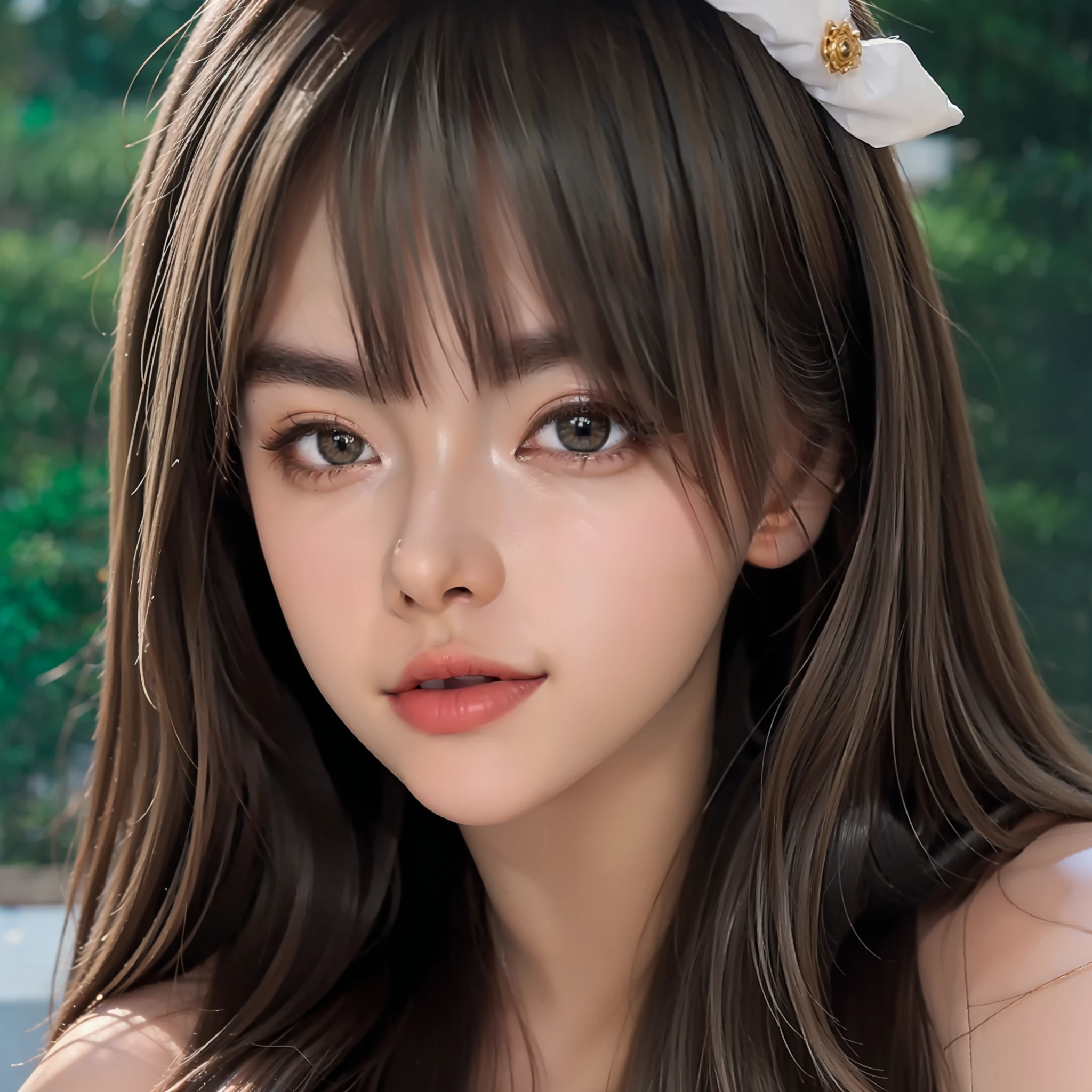 1 Girl, Beautiful Eyes and Face Details, Masterpiece, Best Quality, Close-up, Upper Body, Looking at the Viewer