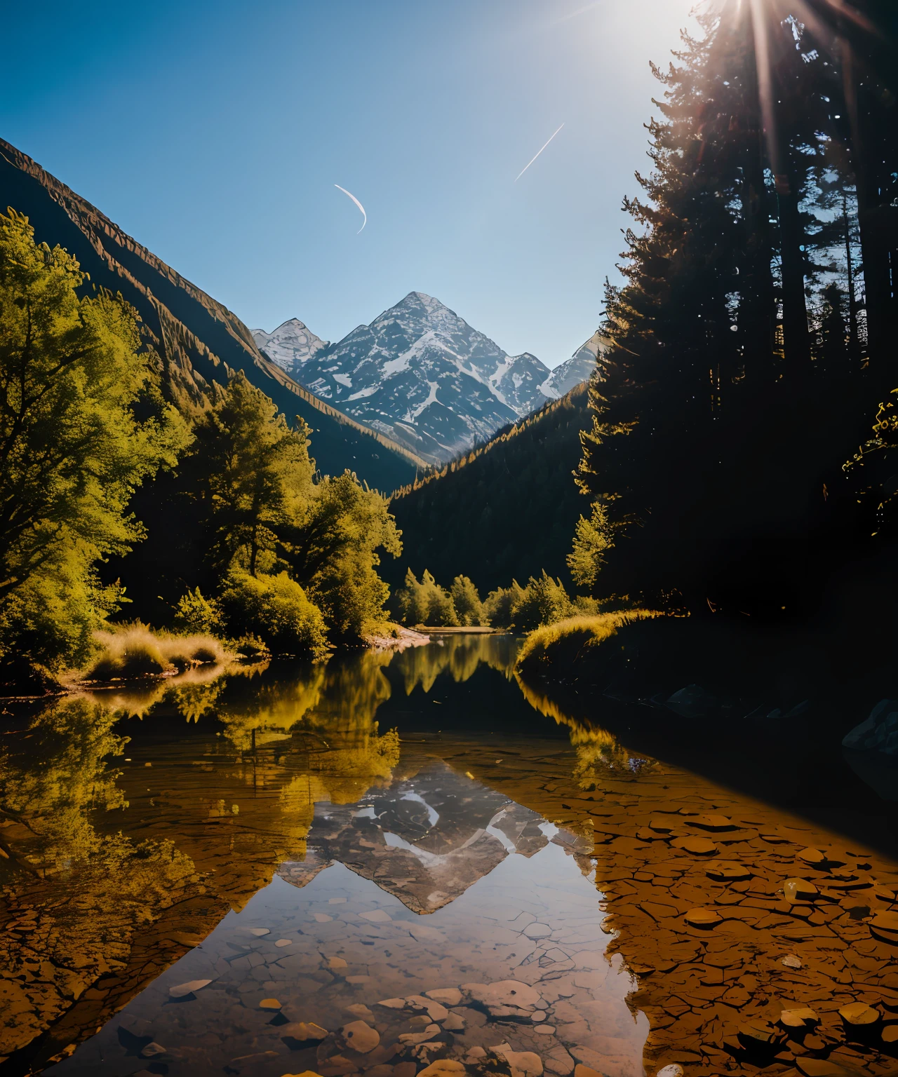 RAW photo of a landscape, small details, photorealistic, ultra-realistic photo, 8k uhd, dslr, soft lighting, high quality, film grain, Fujifilm XT3, (masterpiece)