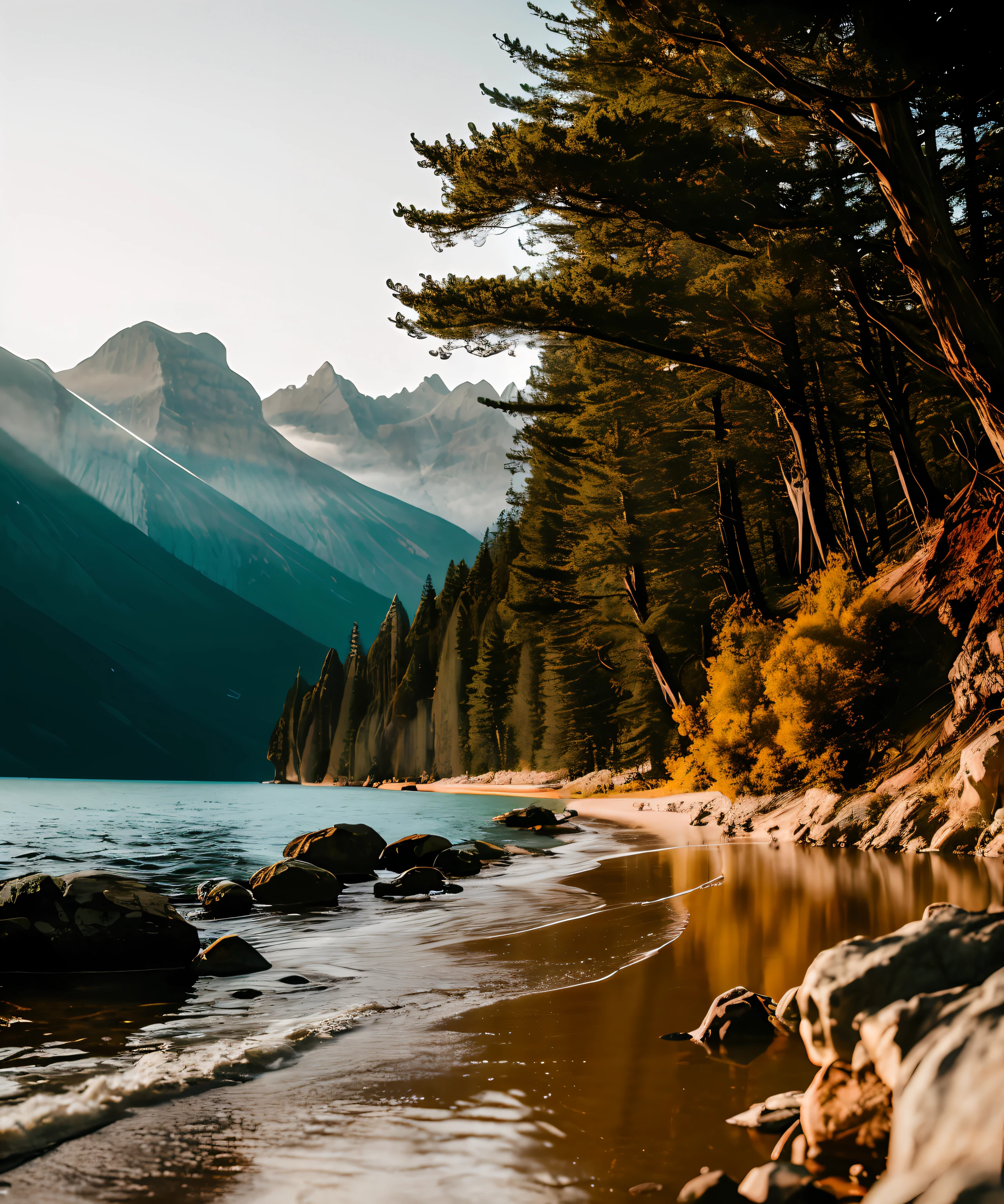 RAW photo of a landscape, small details, photorealistic, ultra-realistic photo, 8k uhd, dslr, soft lighting, high quality, film grain, Fujifilm XT3, (masterpiece)