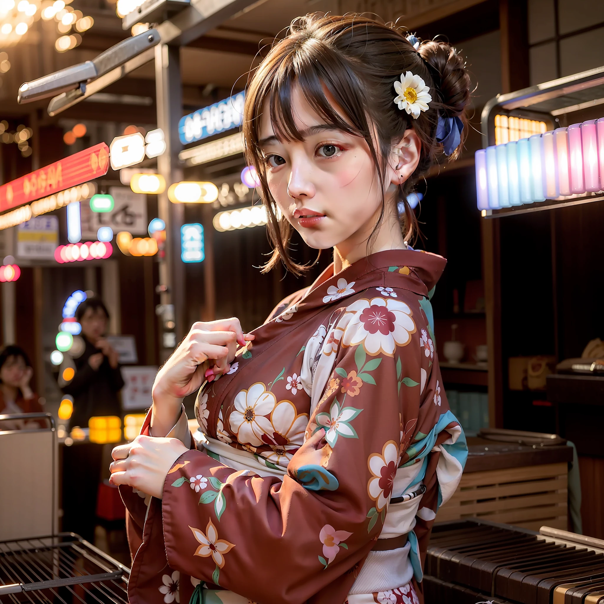 Women, Yukata, Psychedelic
