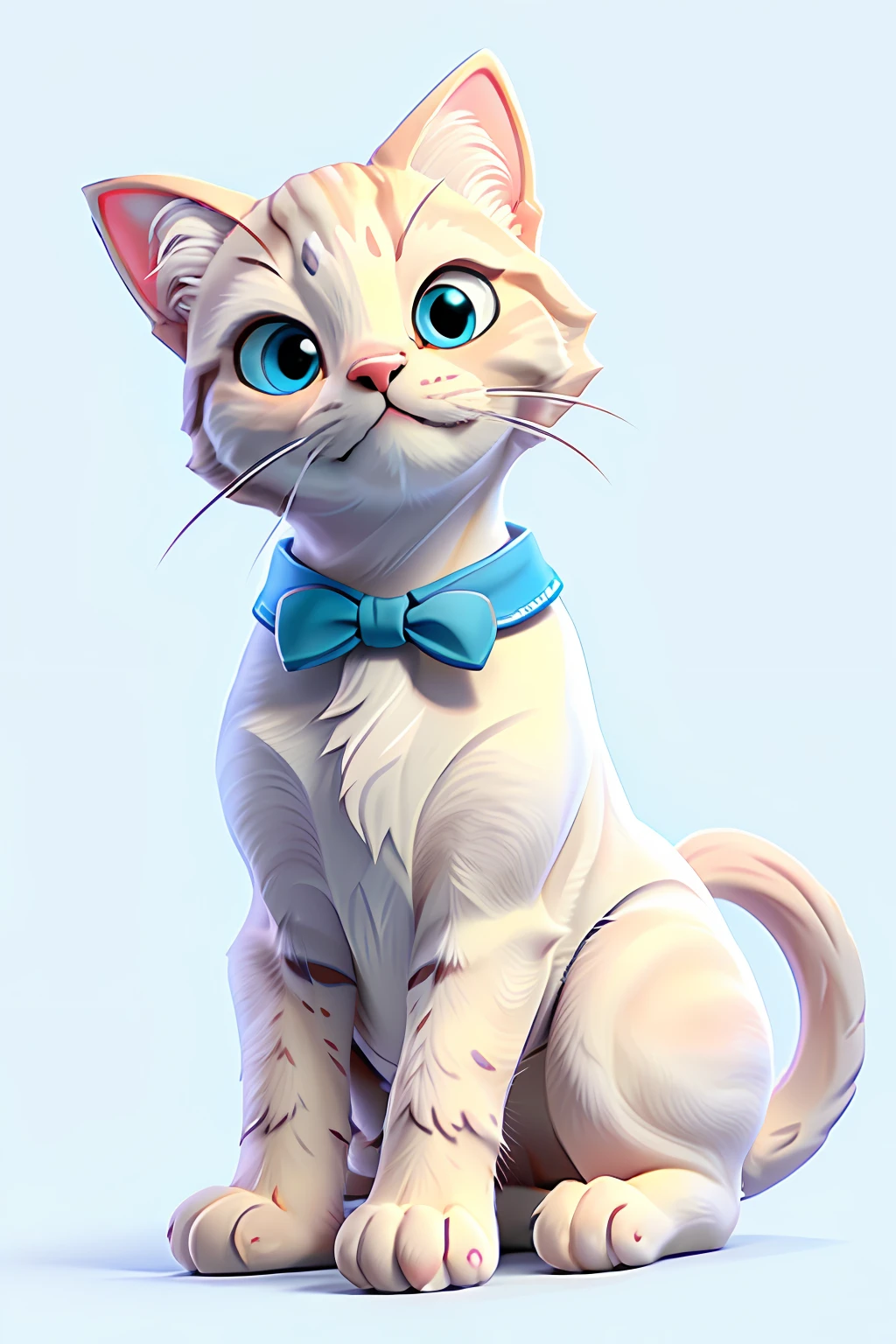 (Best quality is not full picture, pure white background, a cute cat, vintage style, fresh and elegant style, masterpiece), the cutest cat in the world