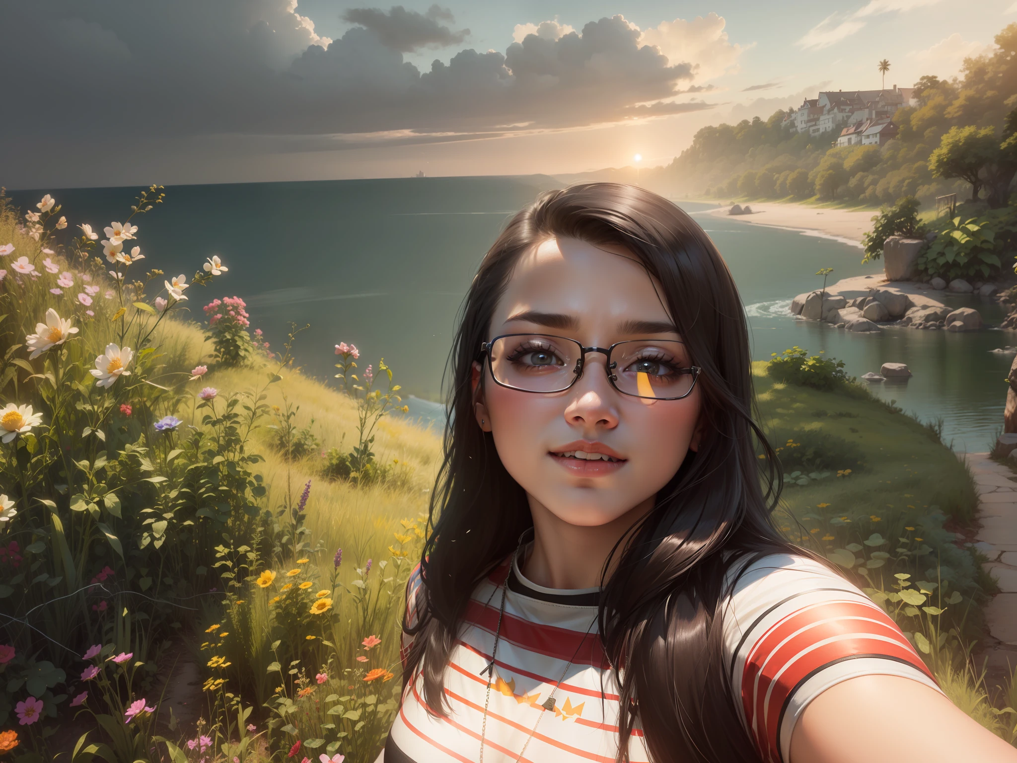 ((Best Quality, 8K, Masterpiece: 1.3)), (Flower Cap: 1.3), Focus: 1.2, Perfect Body Beauty: 1.4, Buttocks: 1.2, (Layered Haircut: 1.2)), (Dark Street: 1.3), Highly Detailed Face and Skin Texture, Full Body, Delicate Eyes, Double Eyelids, Whitened Skin, Long Hair, (Round Face: 1.5), (Loose Crop Top, Shorts: 1.6)