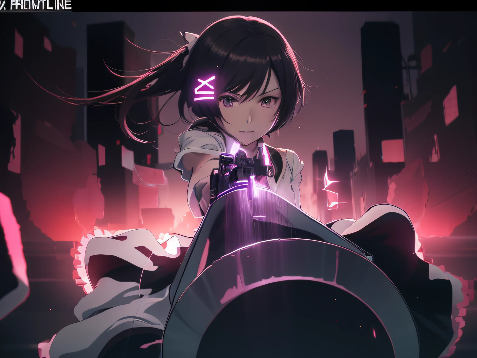 Woman with gun in hand running in water, black lights swirling around characters, 4K anime wallpapers, anime wallpapers 4K, anime wallpapers 4K, 4K manga wallpapers, anime art wallpapers 4K, anime art wallpapers 8K, anime style 4K, ultra HD anime wallpapers, anime machine gun fire, best anime 4K Konachan wallpapers --auto --s2