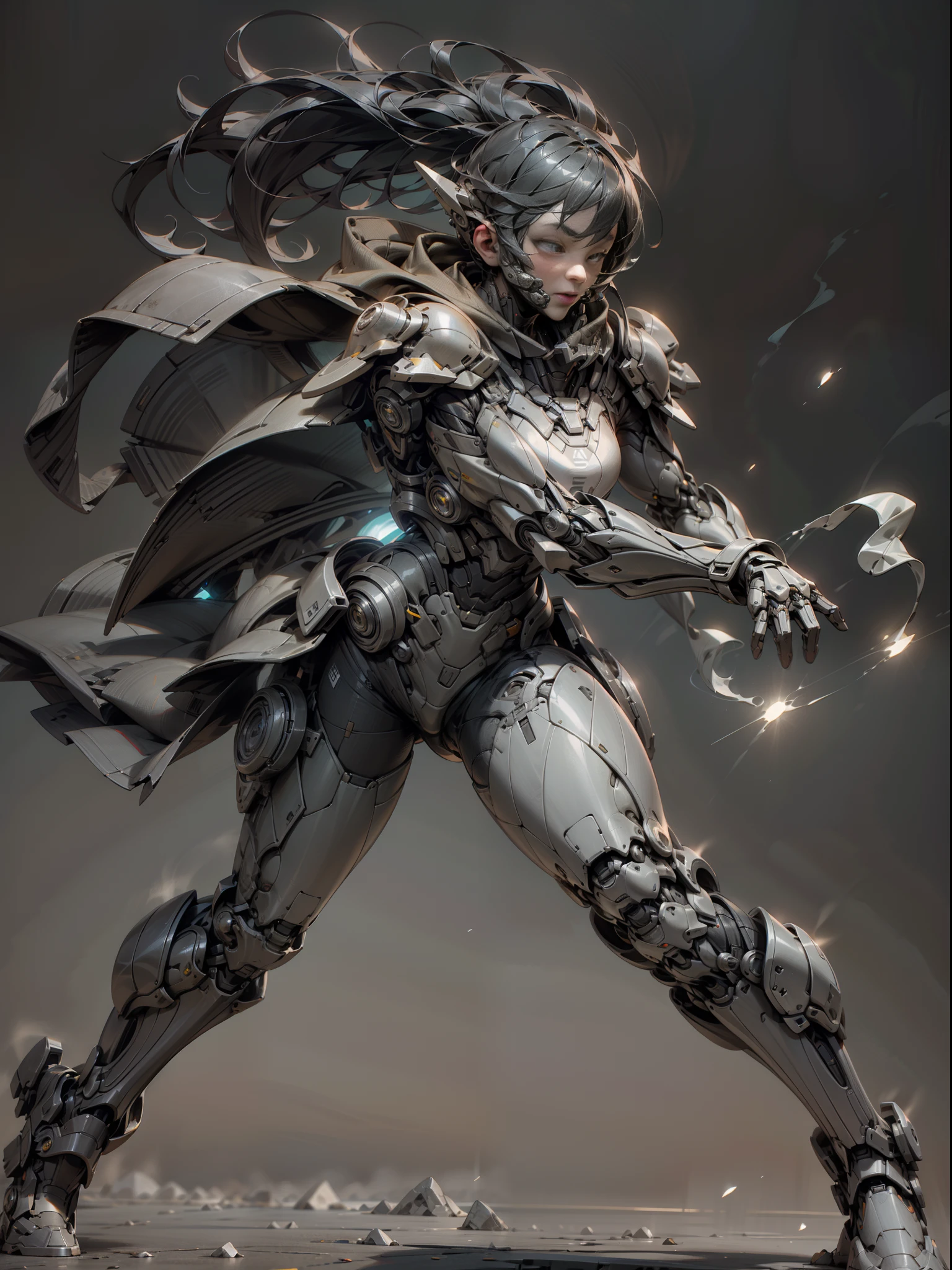 Ghost hunter wielding long whip, super cool ghost killer, whip, black mechanical armor, playing with lightning, super detail, IP by pop mart, edge light, avatar, octane rendering, blender, full body, clean black background, 3d, c4d, best quality, very detailed, ancient technology, HDR (high dynamic range), ray tracing, nvidia rtx, super resolution, unreal 5, subsurface scattering, PBR texture, post-processing, anisotropic filtering, depth of field, Maximum sharpness and acutance, multi-layer textures, albedo and specular maps, surface shading, accurate simulation of light-material interactions, perfect proportions, octane rendering, duotone lighting, low ISO, white balance, rule of thirds, wide aperture, 8K RAW, high efficiency sub-pixels, subpixel convolution, luminous particles, light scattering, Tyndall effect