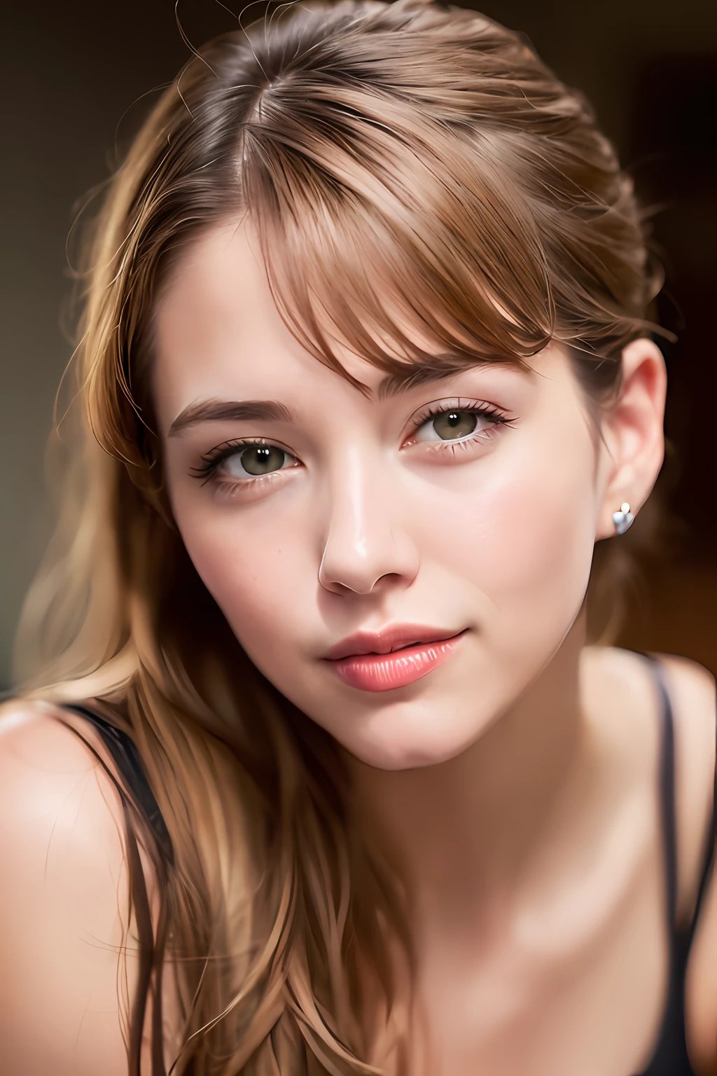 dressed, (photo realistic:1.4), (hyper realistic:1.4), (realistic:1.3),
(smoother lighting:1.05), (increase cinematic lighting quality:0.9), 32K,
1girl,20yo girl, realistic lighting, backlighting, light on face, ray trace, (brightening light:1.2), (Increase quality:1.4),
(best quality real texture skin:1.4), finely detailed eyes, finely detailed face,
(tired and sleepy and joy), (laugh), face closeup, t-shirts,
(Increase body line mood:1.1), (Increase skin texture beauty:1.1)