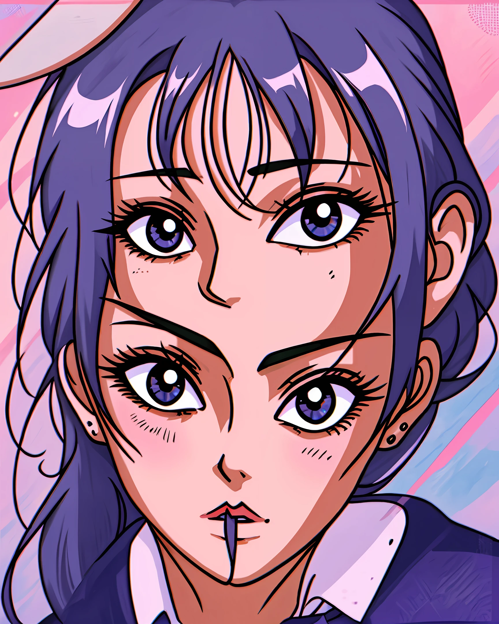 A woman anime bunny girl love eye