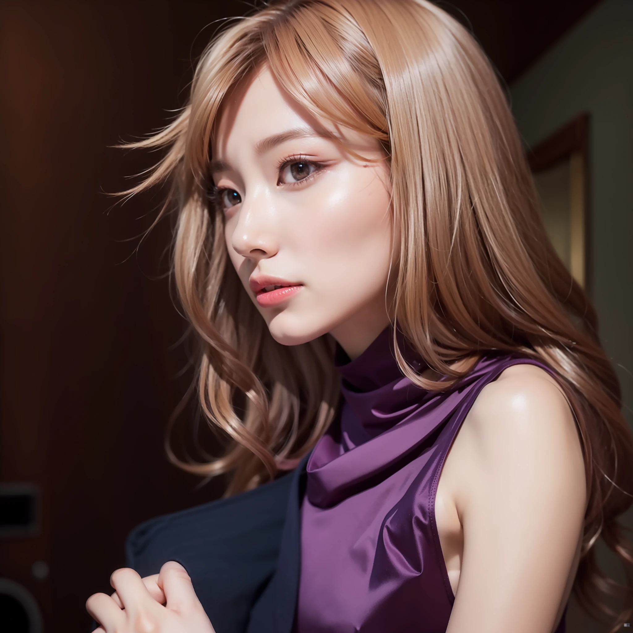 Best Quality, Ultra High Resolution, (Photorealistic:1.4), Masterpiece, BSET Quality, Real, 1girl, (PureErosFace_V1:0.7), (8K, Best Quality), Realistic Eyes, Big