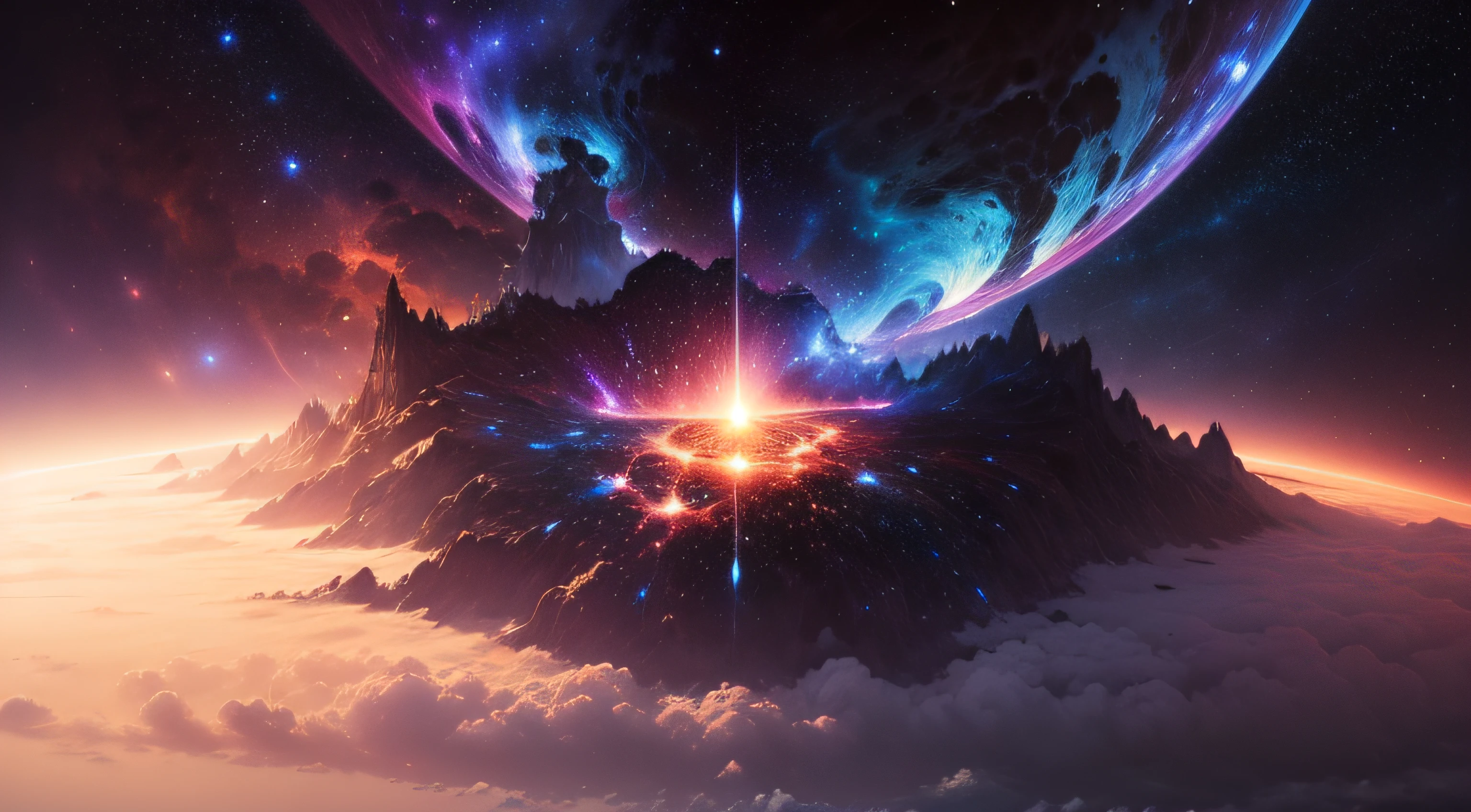 universe, beautiful, peace, meditation), (stars), artwork, (space dust), (nebula), conceptual art, high definition, high detail, intricate, --auto
