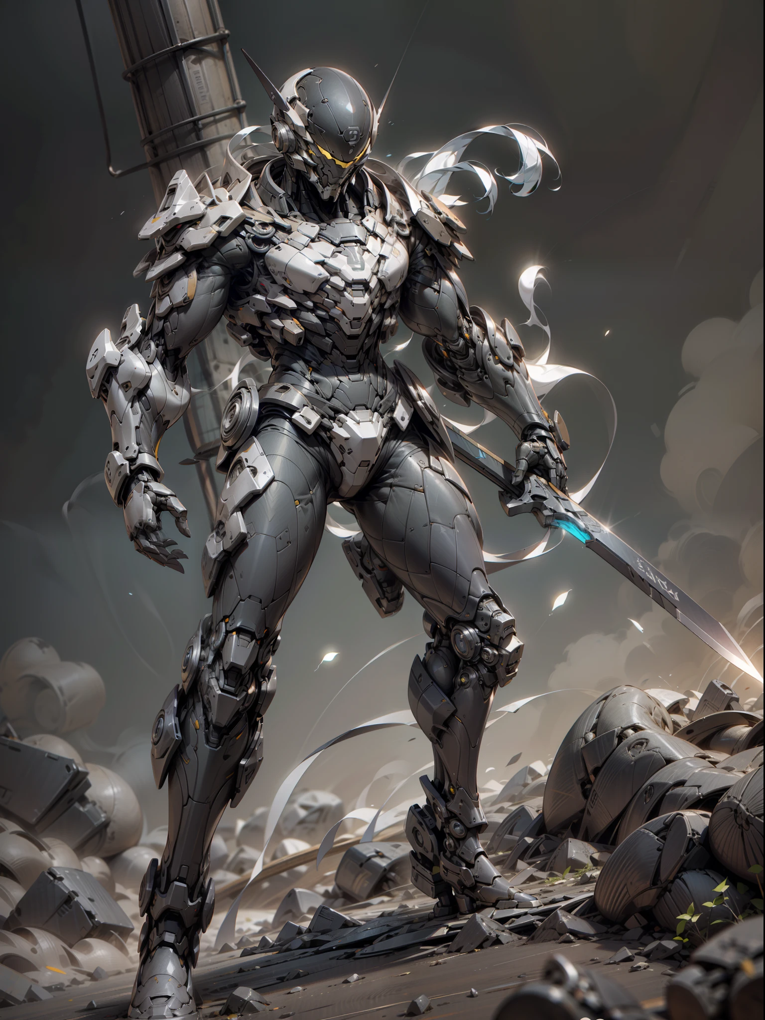 Male Ghost Hunter with Tomahawk, Male, Super Cool Ghost Killer, Tomahawk, Wearing Black Mechanical Armor, Playing Lightning, Super Detail, IP by Pop Mart, Edge Light, Avatar, Octane Rendering, Blender, Full Body, Clean Black Background, 3D, C4D, Best Quality, Very Detailed, Ancient Technology, HDR (High Dynamic Range), Ray Tracing, NVIDIA RTX, Super Resolution, Unreal 5, Subsurface Scattering, PBR Textures, Post-processing, Anisotropic Filtering, Depth of field, maximum sharpness and acutance, multi-layer textures, albedo and highlight maps, surface shading, accurate simulation of light-material interactions, perfect ratios, octane rendering, duotone lighting, low ISO, white balance, rule of thirds, wide aperture, 8K RAW, high efficiency sub-pixels, subpixel convolution, luminous particles, light scattering, Tyndall effect