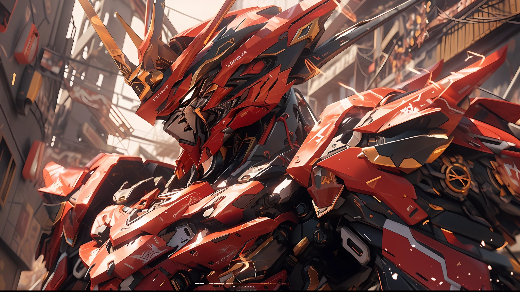 Steampunk style, cool colors, cinematic effects, huge sci-fi mecha, white-gold mecha with strong metallic luster, metallic wings on the back, wings are feathers and layered, holding Fang Tianji, Fang Tianji particle light, Fang Tianji particle special effects, aesthetic, scattered, battle posture, battle posture display, super details, perfect details, 8K, top painting, feature article, studio environment, concept art, epic composition, with HD details, metallic texture and tension composition, hyper-realistic, ultra-realistic, rich in detail.3D. C4D,