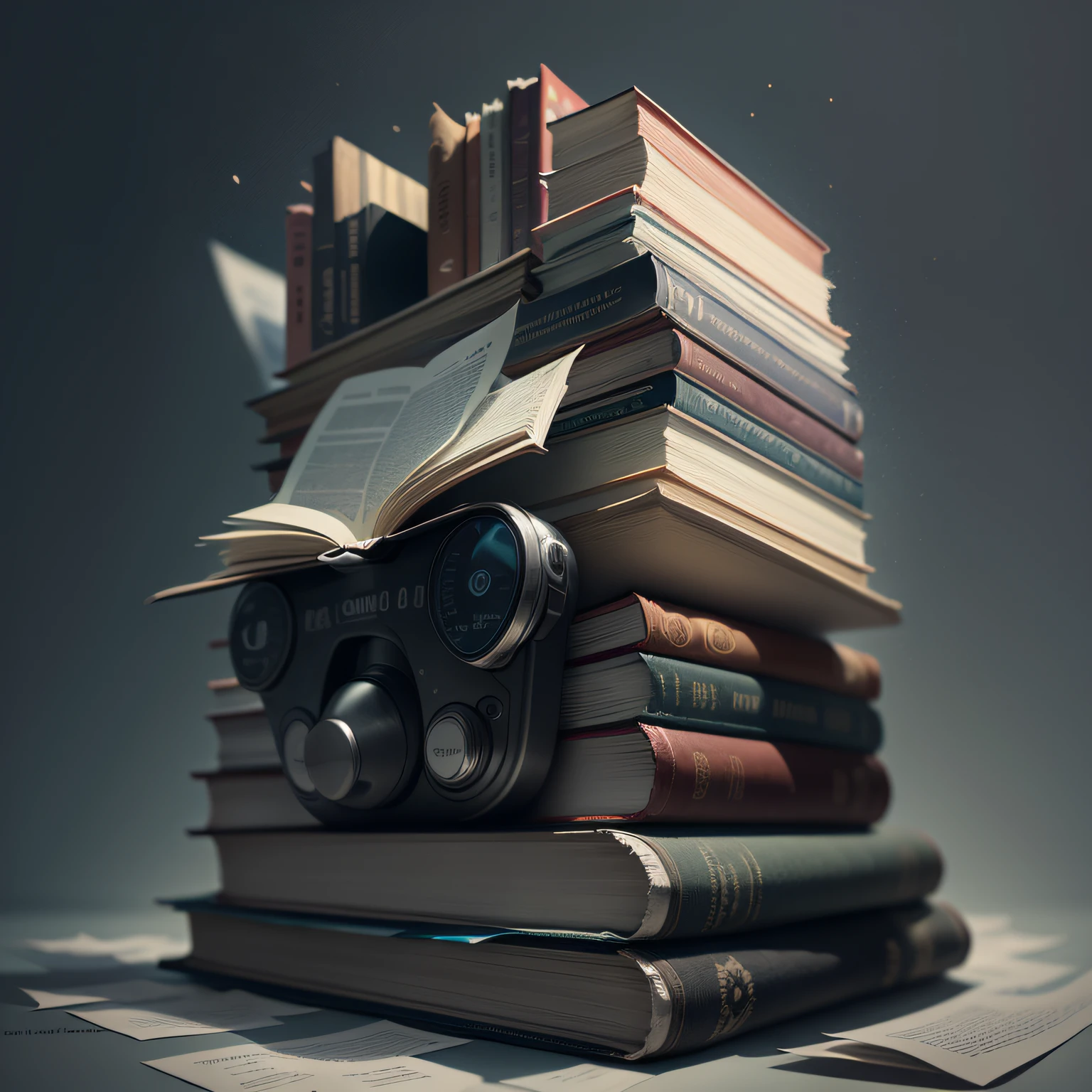 High-tech, information, books, no one