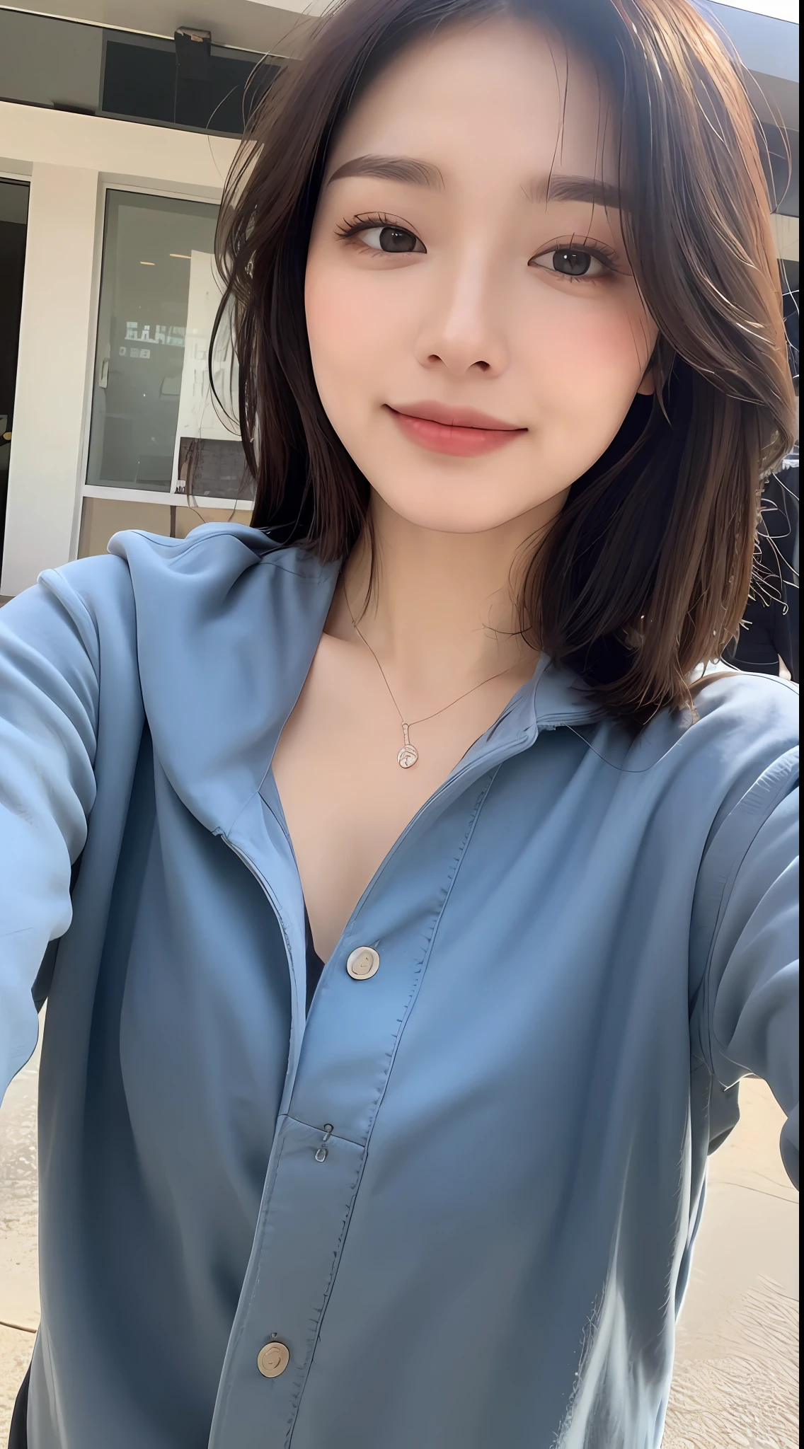 ((Top Quality, 8K, Masterpiece: 1.3)), Focus: 1.2, Perfect Beauty: 1.4, Butt: 1.2, ((Layered Hairstyle, Breasts: 1.2)), (Wet Clothes: 1.1), (Sunset, Street: 1.3), Halfway Dress: 1.1, Highly Detailed Face and Skin Texture, Narrow Eyes, Double Eyelids, Whitening Skin, Long Hair, (Shut Up: 1.3), Smile, Beauty Unreal