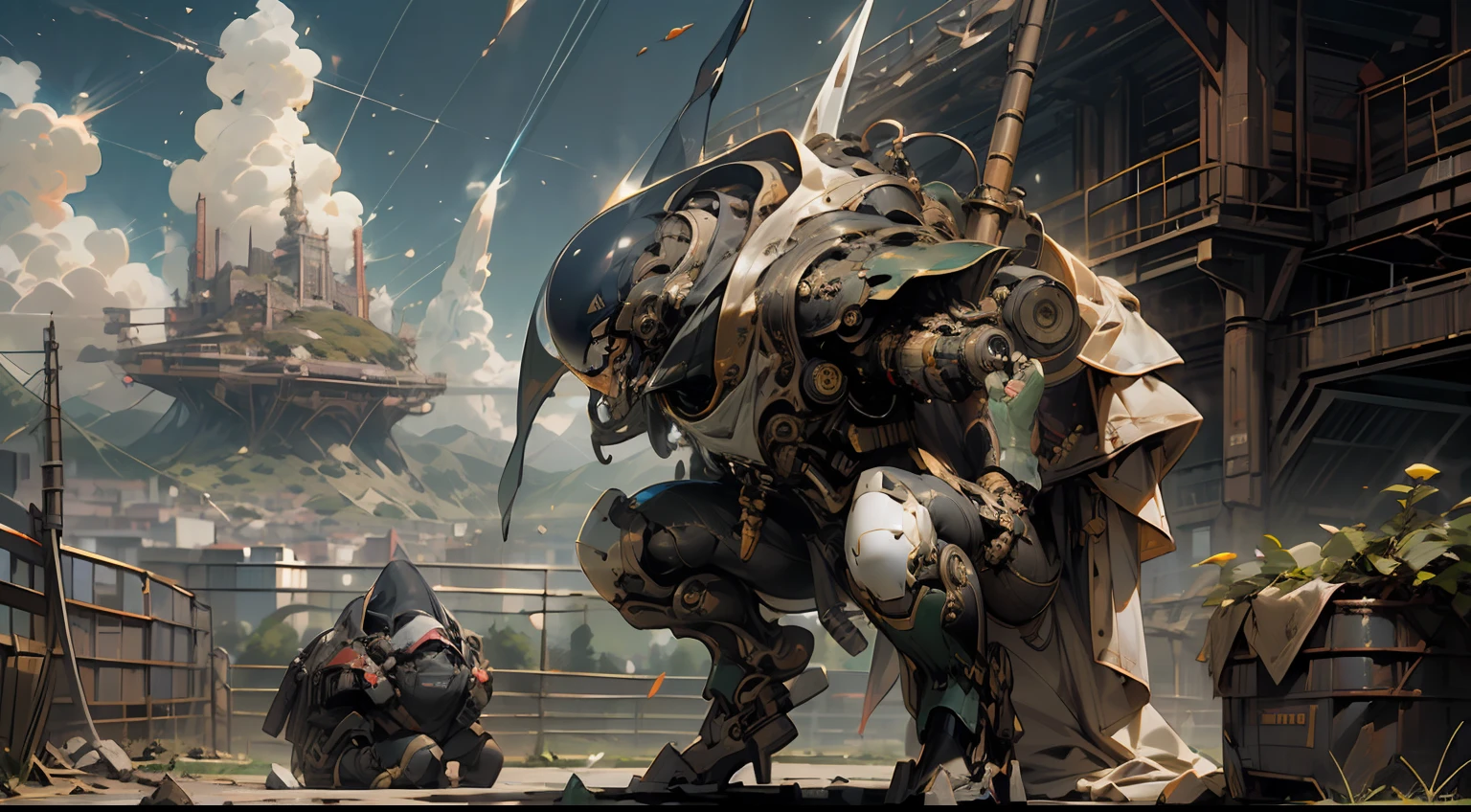 Front corner, highly detailed RAW color photo, front corner, full body, (male space warrior, wearing orange and white spacesuit, helmet, tinned mask, rebreather, prominent loot), outdoor, (looking up at advanced alien structures, on an alien planet), toned body, big ass, (sci-fi), (mountains: 1.1), (lush green vegetation), (two moons in the sky: 0.8), (very detailed, ultra-detailed, complex), ((day time)), ( lens flare:0.7), (bloom:0.7), particle effects, raytracing, cinematic lighting, shallow depth of field, photographed on a Sony a9 II, 50mm wide angle lens, sharp focus, cinematic film still from Gravity Time), (lens flare: 0.7), (bloom: 0.7), particle effects, ray tracing, cinematic lighting, shallow depth of field, shot on Sony a9 II, 50mm wide-angle lens, clear focus, motion picture film still images from Gravity 2013, from the front --auto