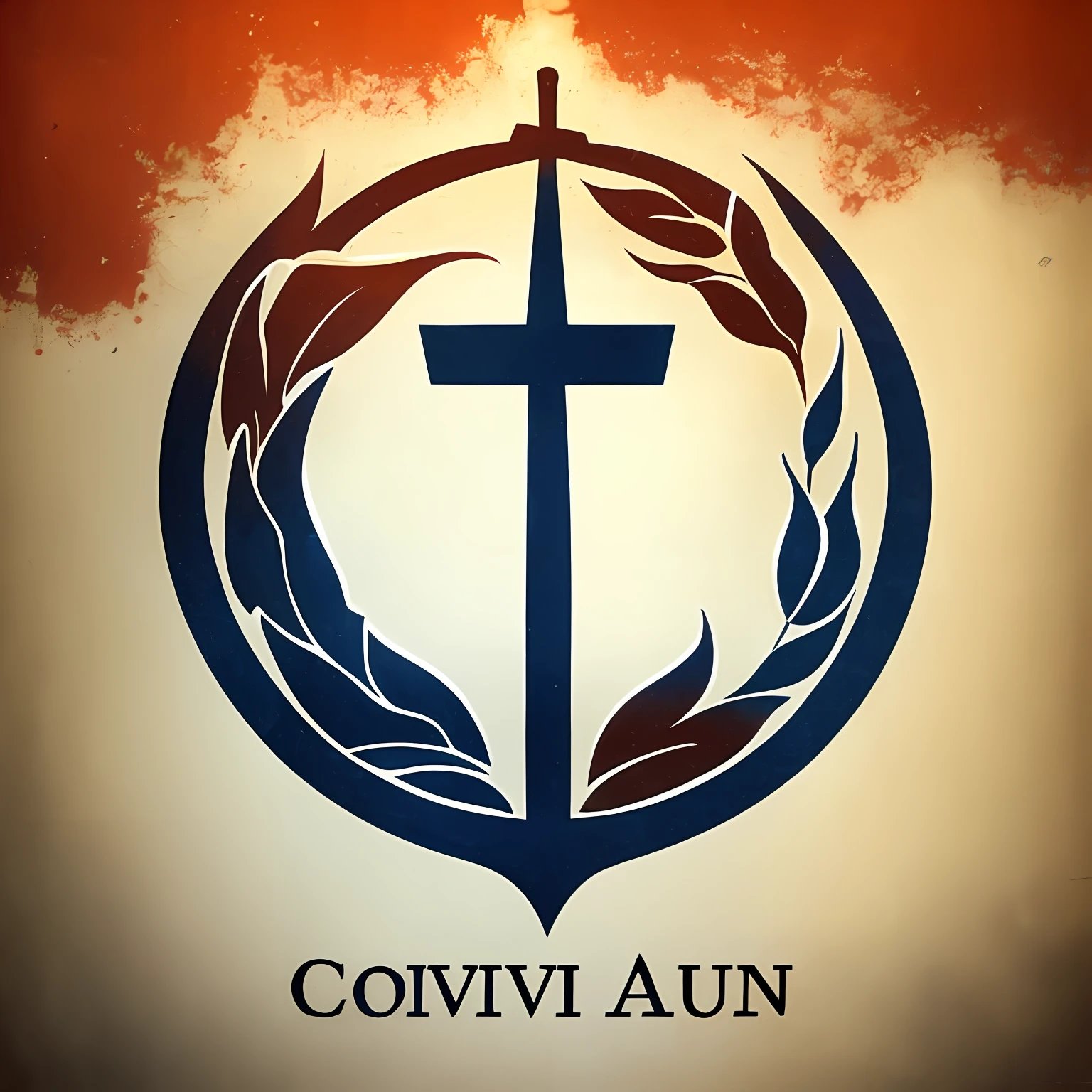 there is a cross in the middle of a circle with a wreath around it, fan art, conniving, by Emiliano Di Cavalcanti, corvo attano, avatar image, by Antonio Cavallucci, profile image, devianart, official art, official fanart, official fan art, edvige faini, concept art, come, apulia