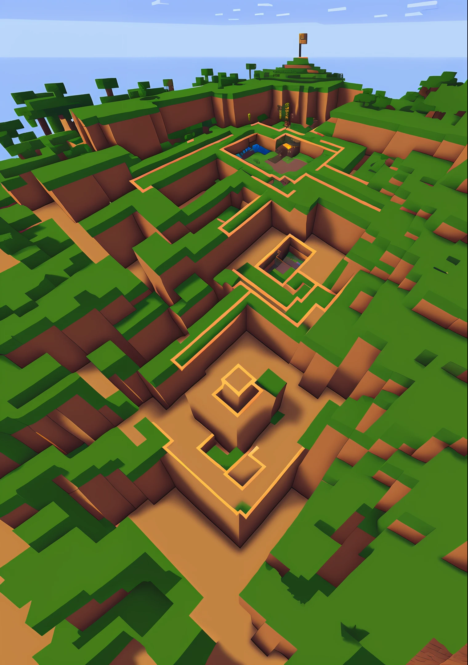 Create a logo for the world of Everdawn in minecraft