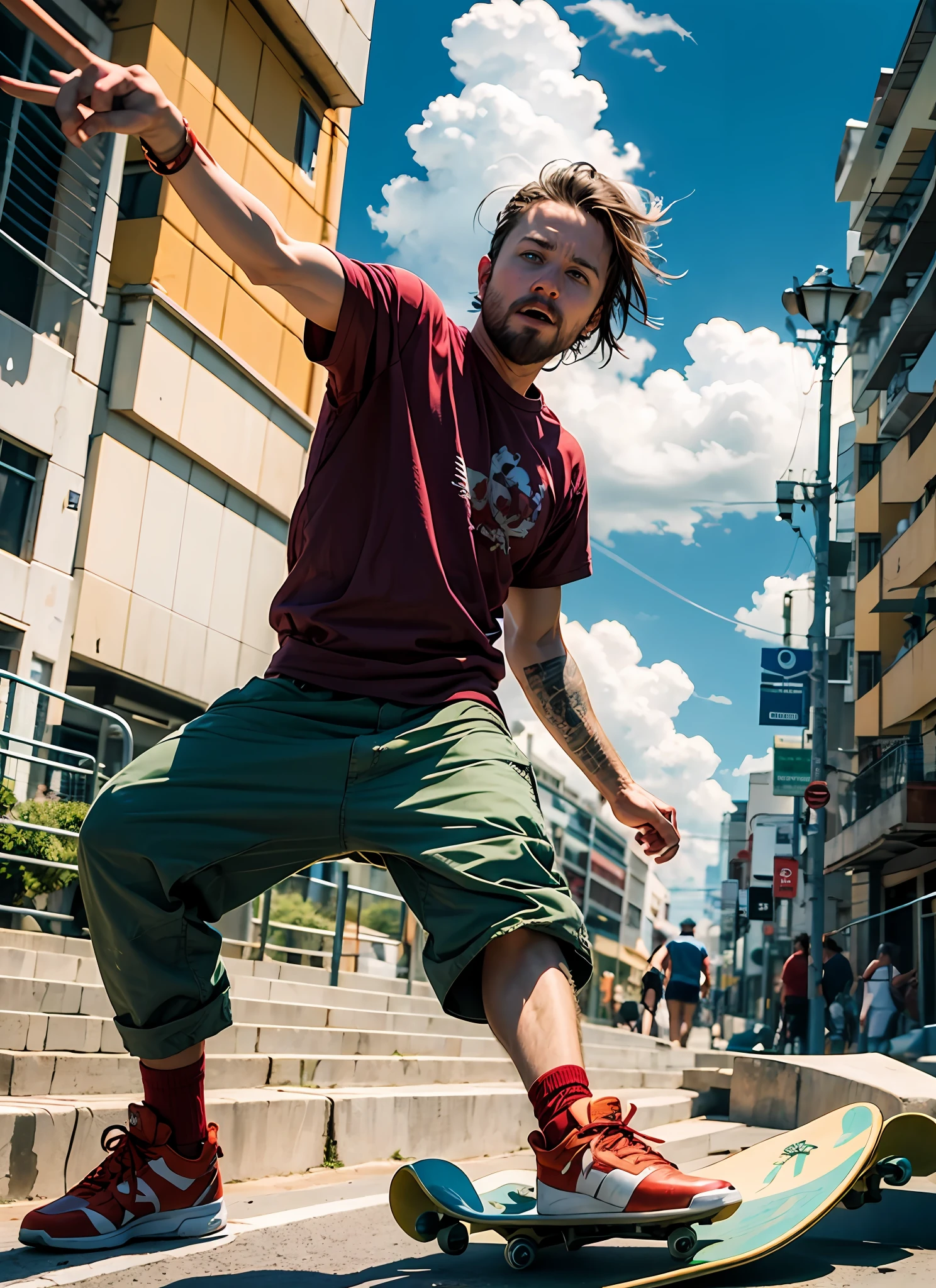 Aaron Paul, breaking bad, skateboarding in Rio de Janeiro