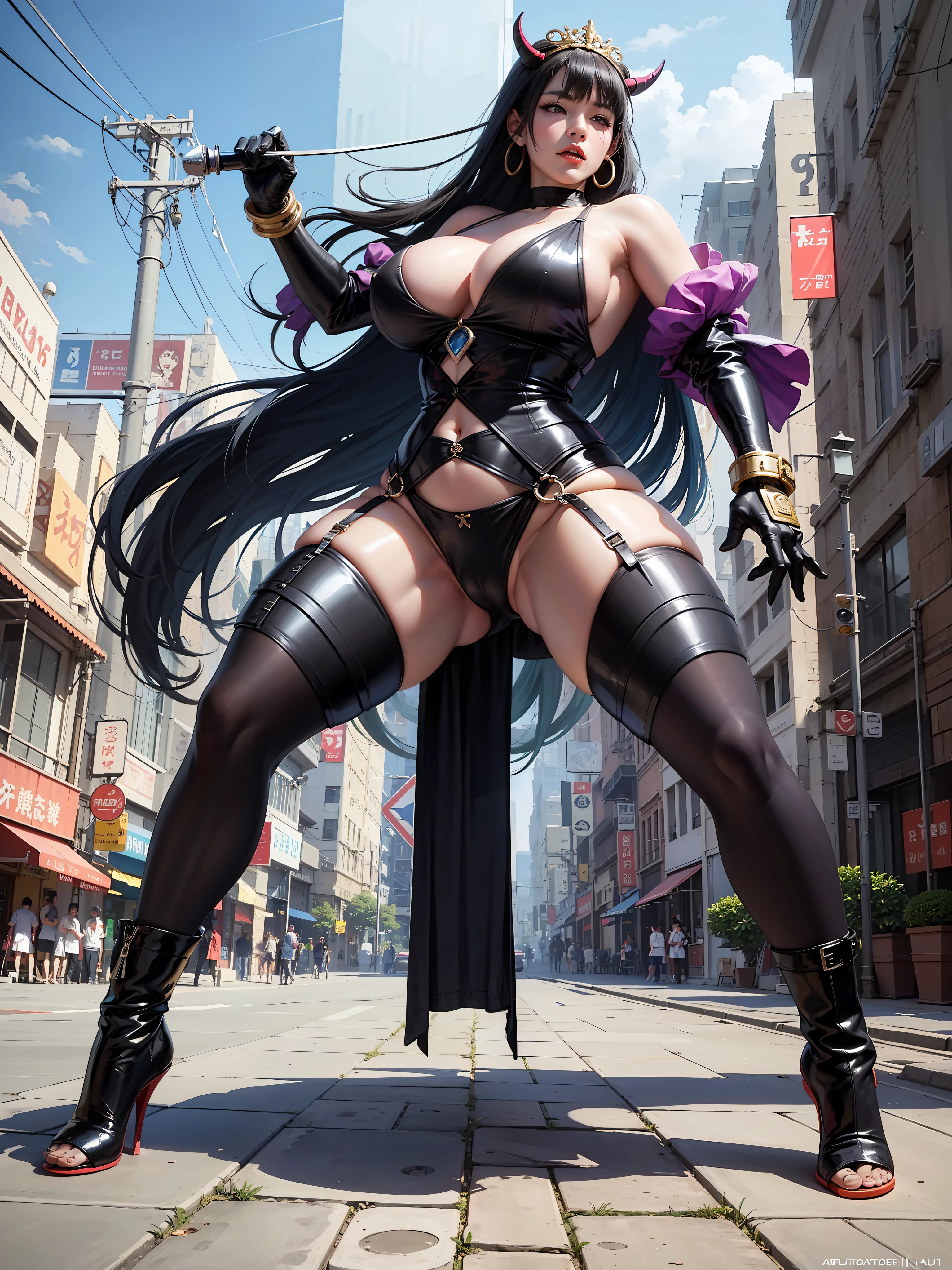 Han Juri, street Fighter, gorgeous girl, anime, photorealism,, Very sexy, xnxx,big tits, voluptuous body, sexy legs, Full body view, 4k , masterpiece, Photo Studio style --auto --s2