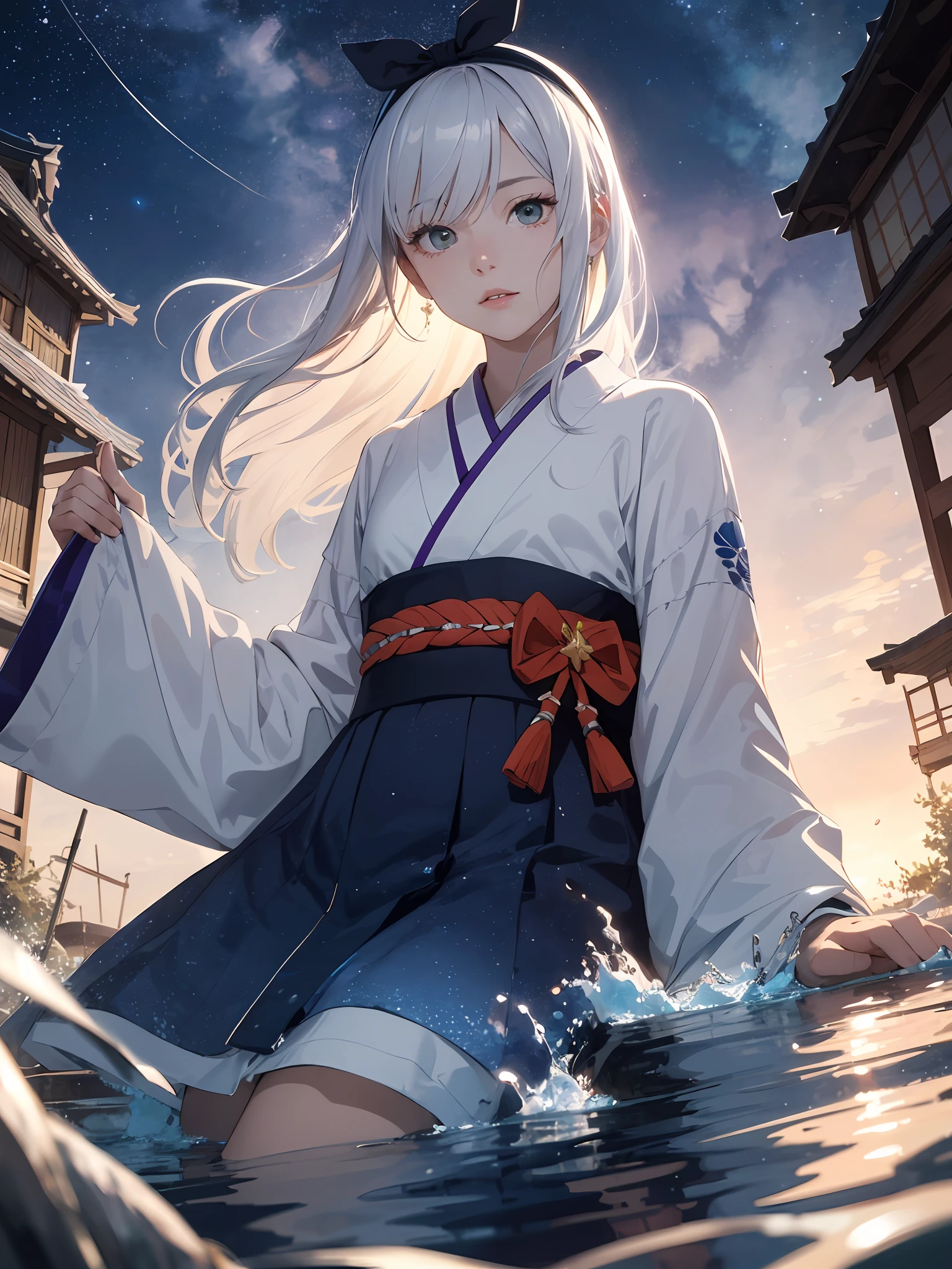 Absurd, high resolution, super detailed, (1 girl:1.3),
break
, create minimalist designs with clean lines and simple shapes, focusing on composition and balance.
break
, an agent who captures chaos, has the power to disrupt order, spread chaos, and thrive in unpredictable situations.
break
, capture the fantastical colors, the light of the night, and focus on the subtle details and atmosphere of the scene.
break
, capture the lake-like starry sky background, dotted with tiny fishing boats and delicate water patterns.
break
, a white-haired girl, dressed in a blue-purple dress, lying in the starry sky.
break
, an image inspired by the beauty of Japanese ukiyo-e with delicate lines, flat colors, and an emphasis on patterns and compositions. white hair, blue hairband, drunk, Monet, depth of field, chromatic aberration, partially underwater shot, negative space, dutch angle, Sony FE GM, masterpiece