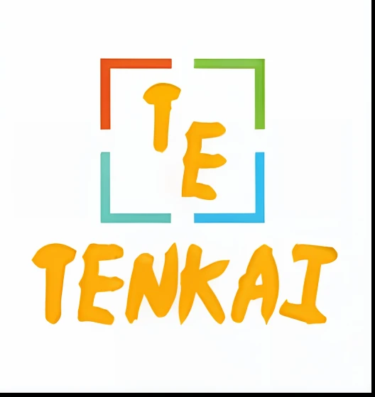 tekkai logo with colorful squares and the word tekkai, hidetaka tenjin, tekkon kinreet, tekkon kinkret, tengri, inspired by Tomioka Tessai, by Tsubasa Nakai, takeyuki kanda, by Tomioka Tessai, otaku, mushoku tensei, avatar for website