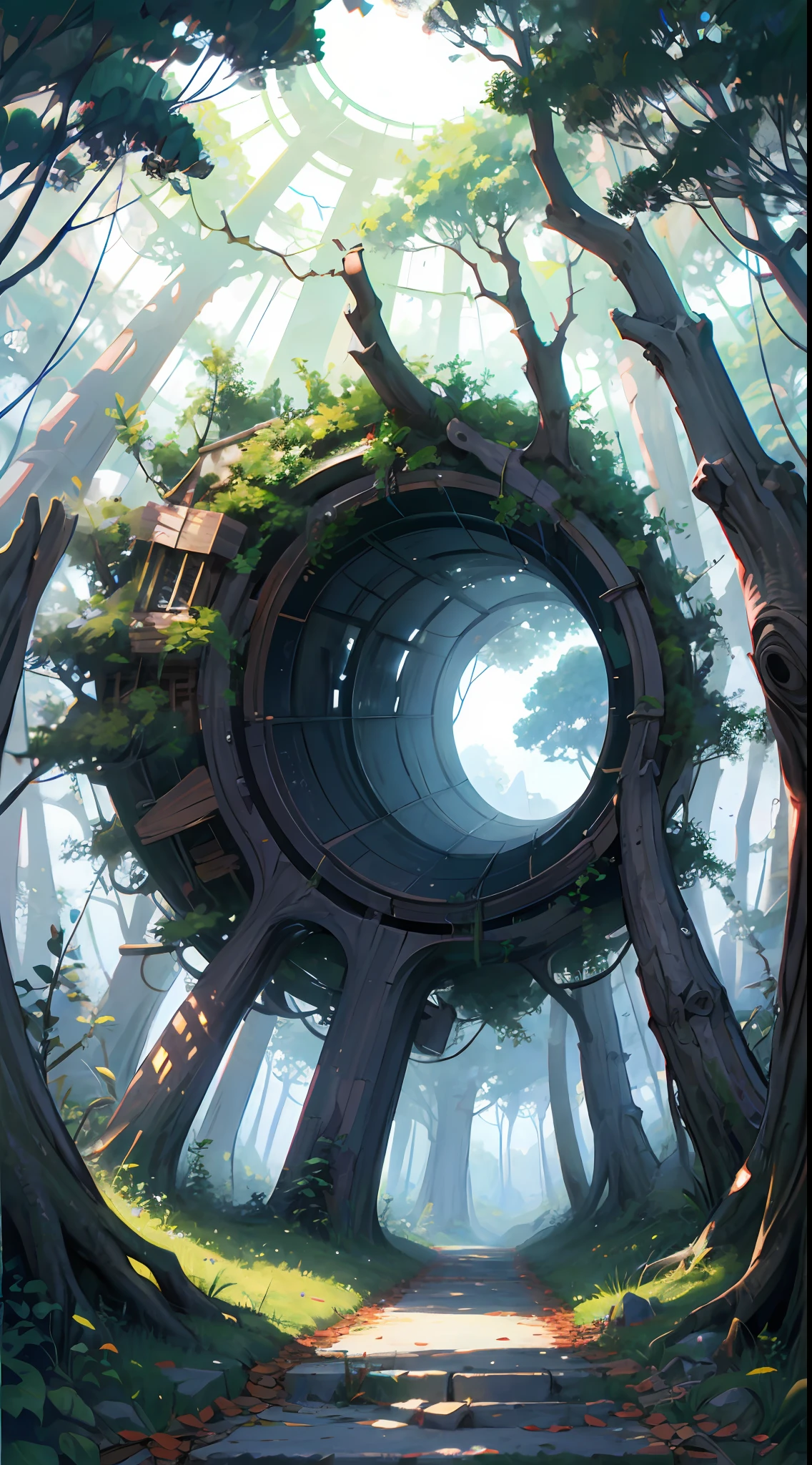 absurdres, highres, ultra detailed, (no human:1.3),
BREAK
, Create an image using a prism effect, with light refracting and creating a colorful, kaleidoscopic appearance.
BREAK
, Design an image with a fisheye lens effect, capturing a wide field of view with a distinctive, curved perspective.
BREAK
, Capture a forest path, with towering trees, dappled sunlight, and a sense of tranquility and natural beauty.
BREAK
, Illustrate a monochromatic world, using only shades of black, white, and gray to convey depth, emotion, and a striking visual impact.