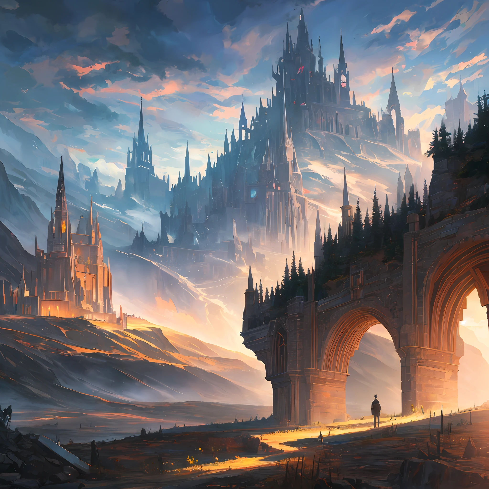 ART science, dark landscape, fantasy. --auto