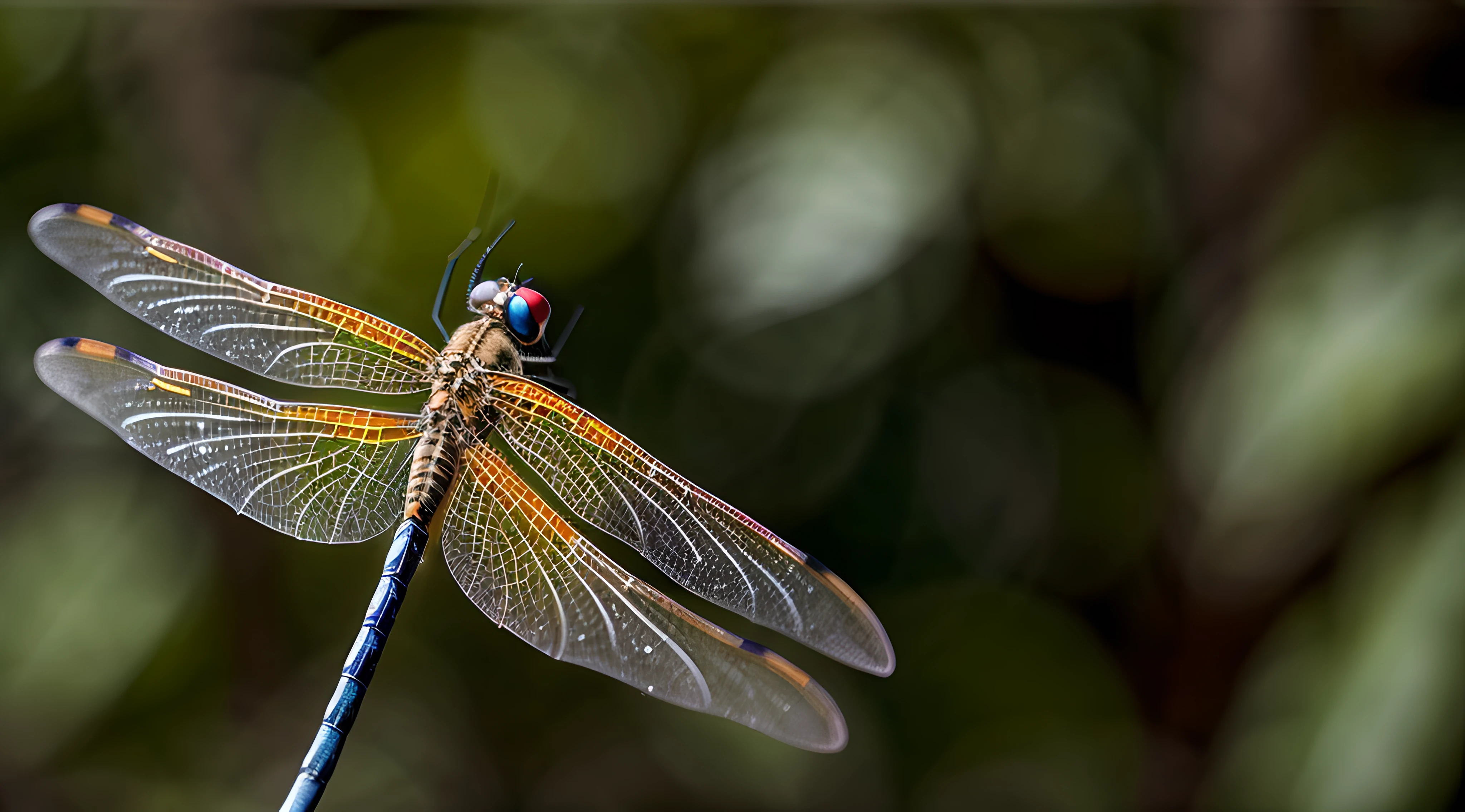 Dragonfly &bokeh background, texture, realistic photography, dynamic background, intricate details, rich colors, translucent, glitterethereal, realistic style,
(best quality:1.33), (masterpiece:1.42), (realistic:1.24), (detailed:1.15),