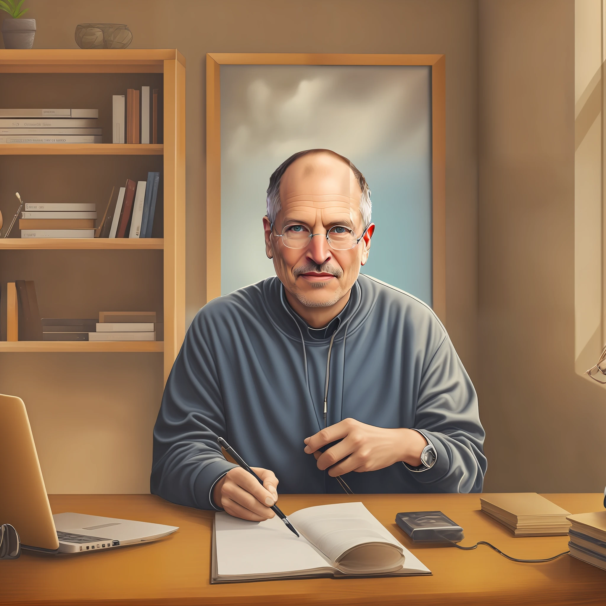"Create an image with Steve Jobs, Bill Gates and Elon Musk."