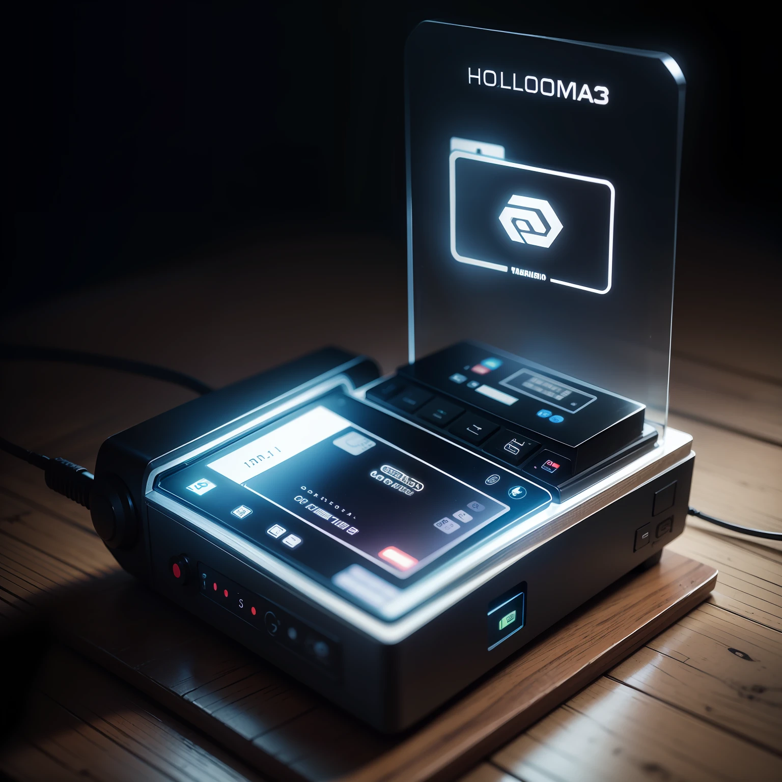 Conceptual Digital Payment - PIX - Hologram - Black and White - Technological