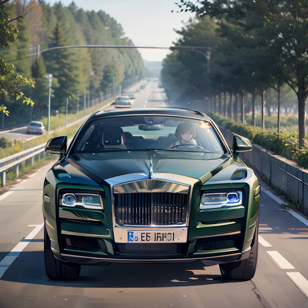 (A Rolls-Royce 1.5 on the highway)