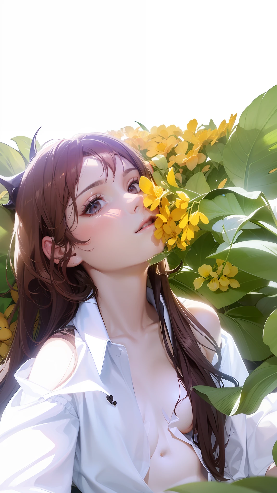 ((Realistic lighting, Best quality, 8K, Masterpiece: 1.3)), Focus: 1.2, 1girl, Perfect beauty: 1.4, Slim Abs: 1.1, ((Long dark brown hair, Big breasts: 1.3)), (Transparent pajamas: 1.5, Black open crotch socks: 1), (Outdoor, night: 1.2), City streets, thin eyes, Double eyelids, hands on head, (lying on bed: 1.4), facing the camera, legs open, (Full body: 1)