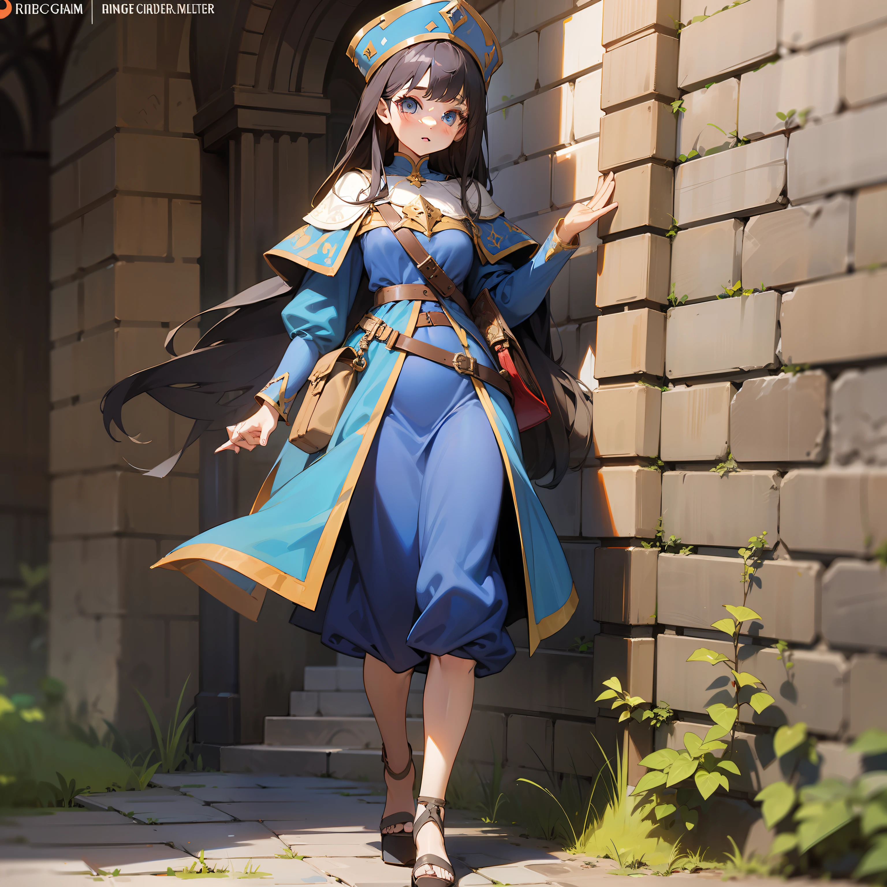 1 girl, medieval fantasy, full body