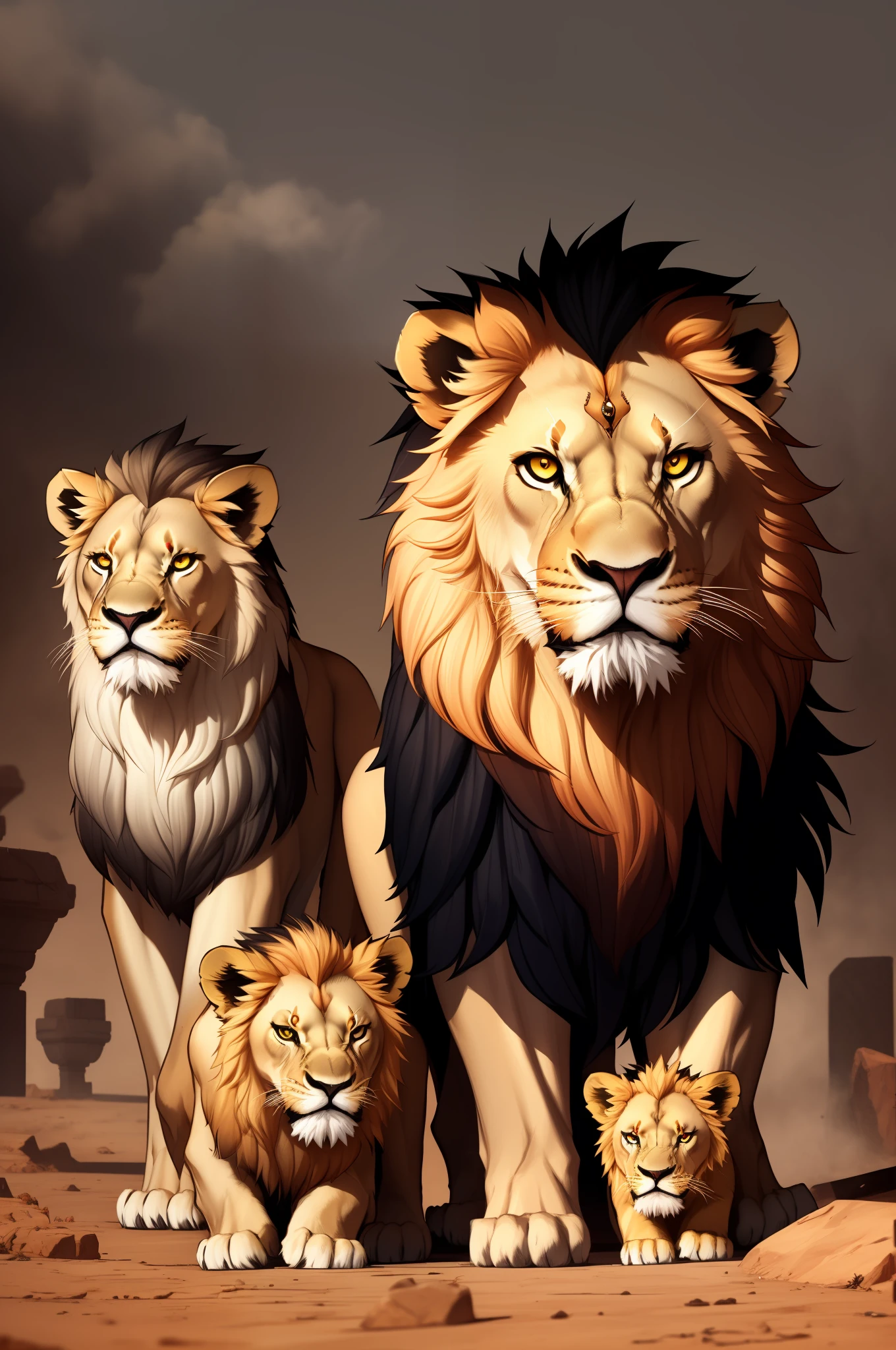 lion eyes
