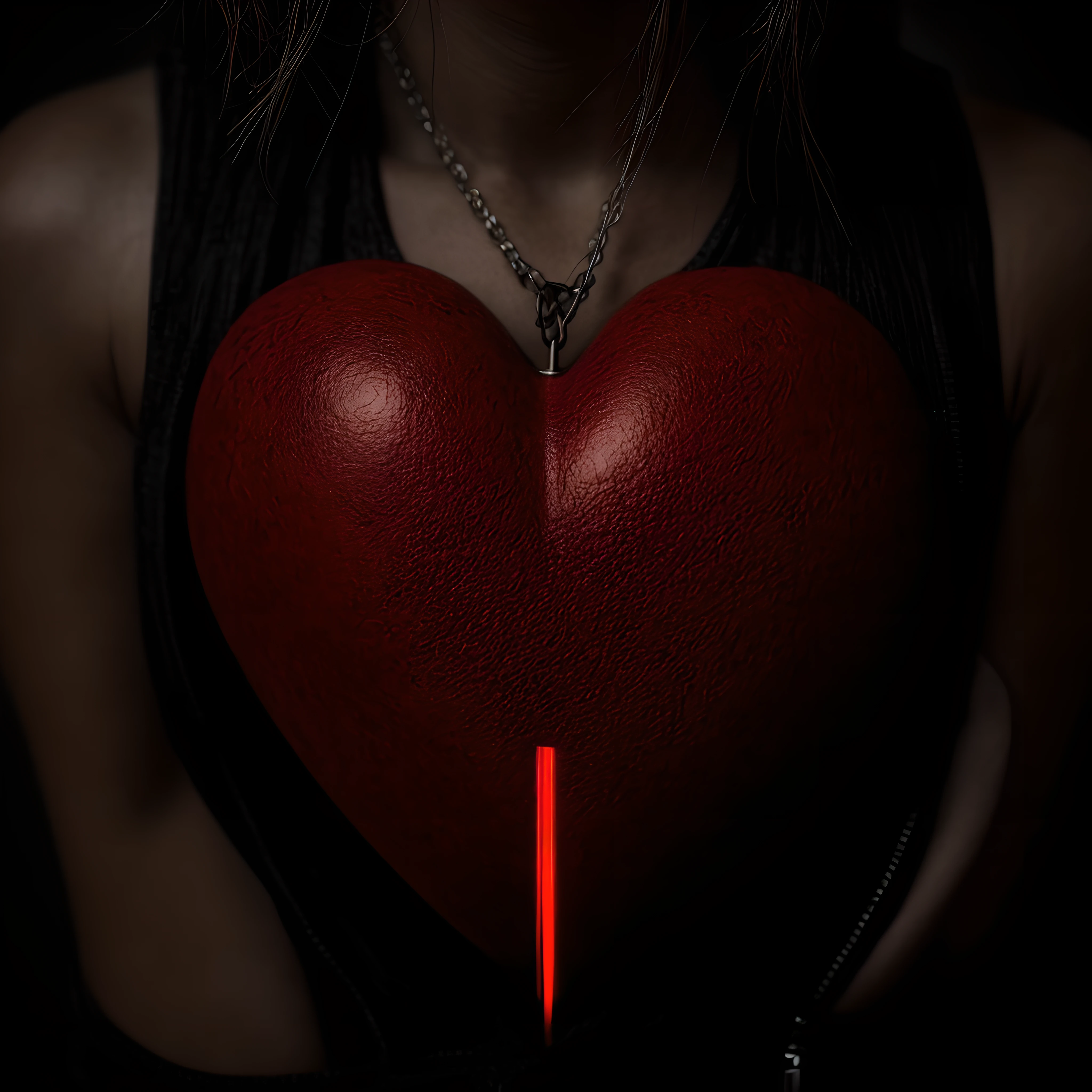 a human heart, visceral, realistic octane render cinematic lighting hyper detailed horror moody emotional 8k
