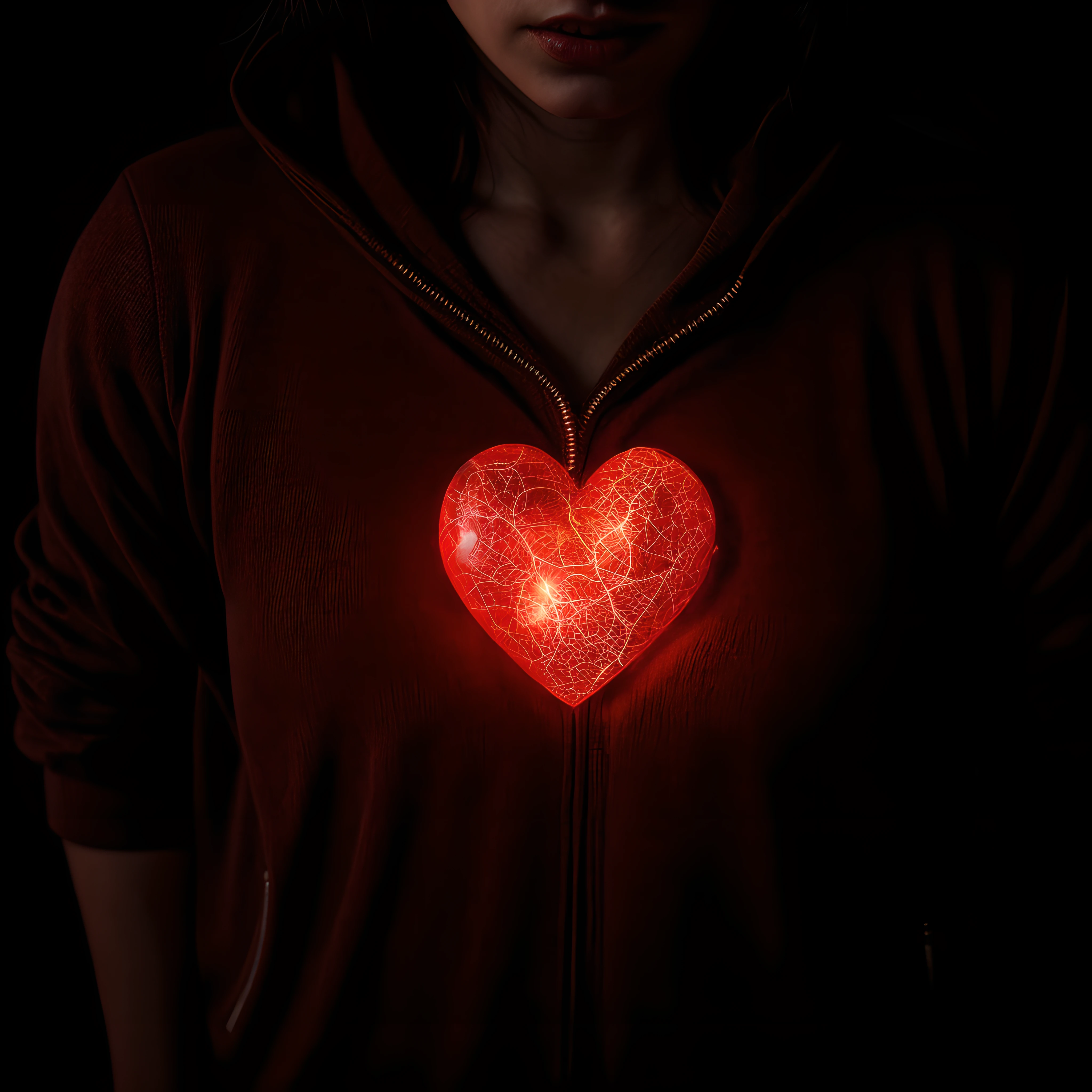 a human heart, visceral, realistic octane render cinematic lighting hyper detailed horror moody emotional 8k