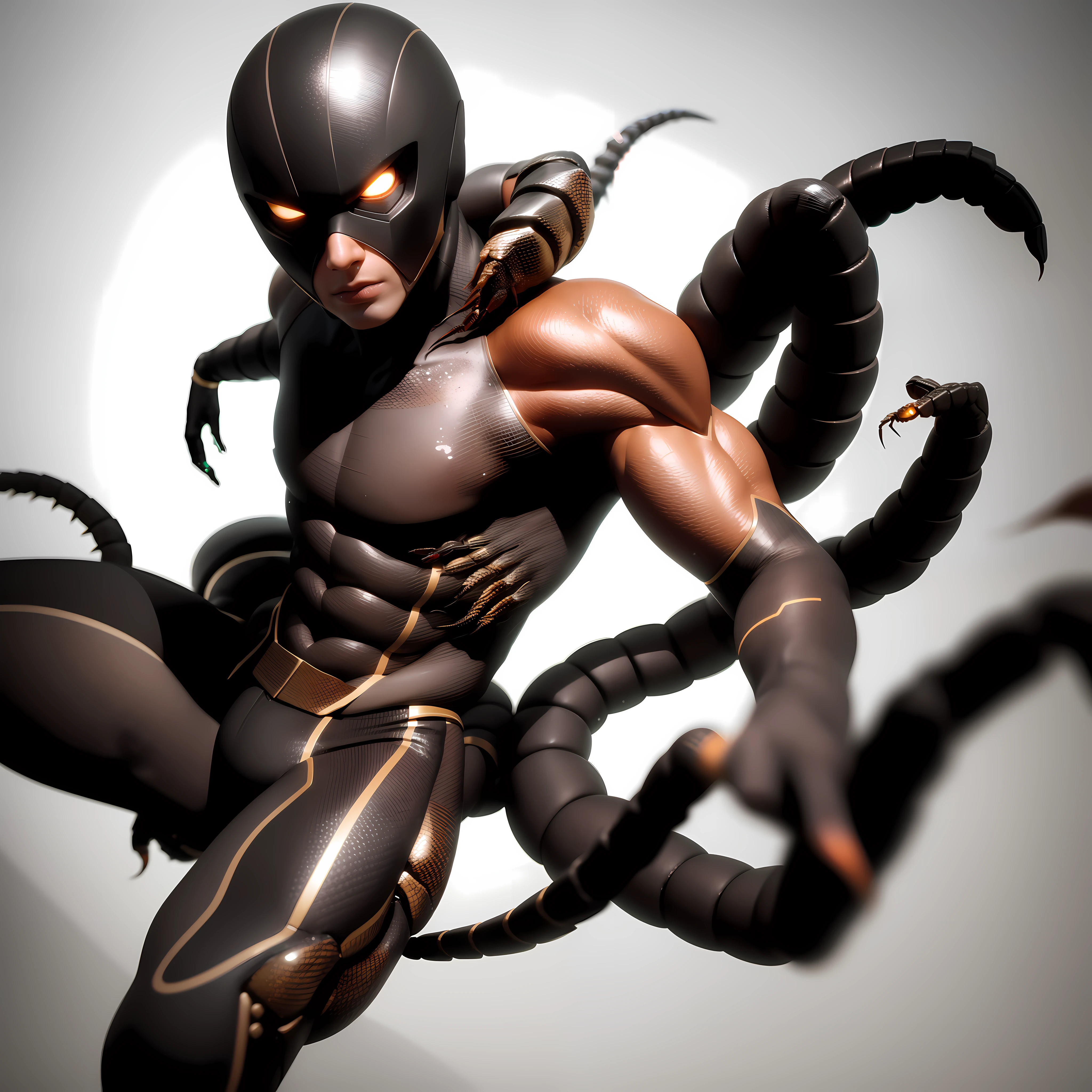 Half scorpion half human in 3D