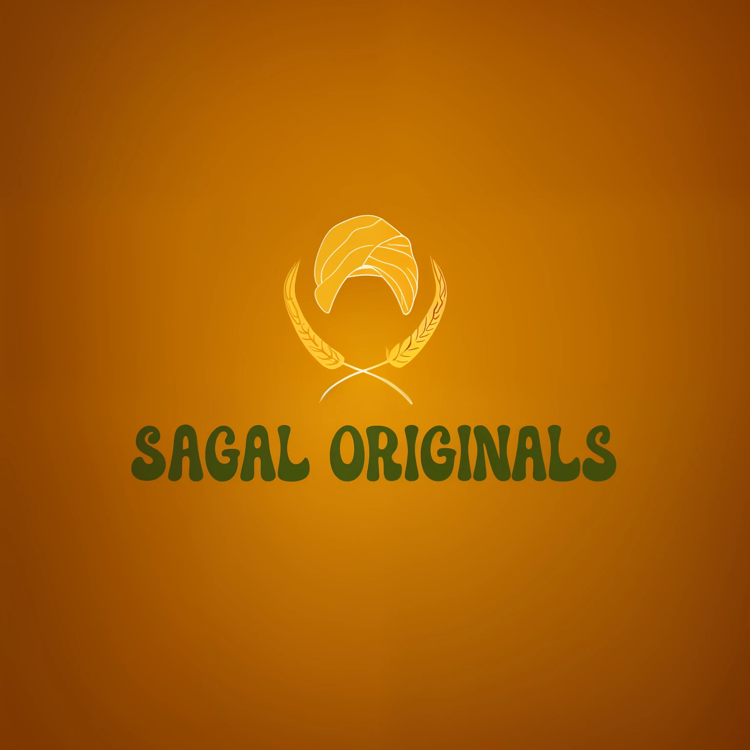 "Illustration of a turban and a wheat stalk with a white background, created in Adobe Illustrator as a transparent PNG."