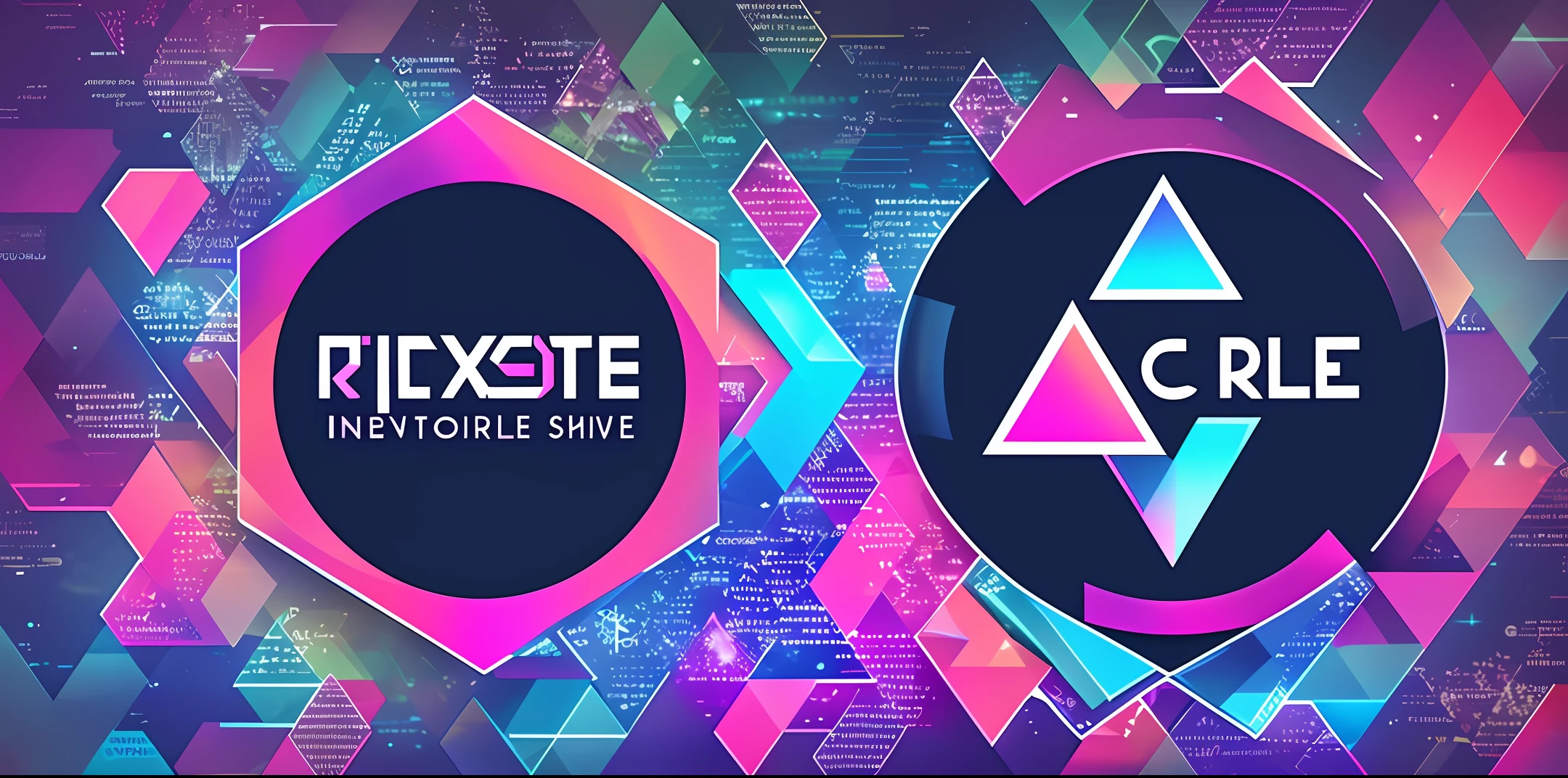 IMAGE_TYPE: Logo design | GENRE: Technology | EMOTION: Innovative | SCENE: A geometric logo for a cutting-edge tech company, combining triangles and hexagons to create the impression of a futuristic city skyline | TAGS: Geometric, logo design, technology, innovative, triangles, hexagons, city skyline