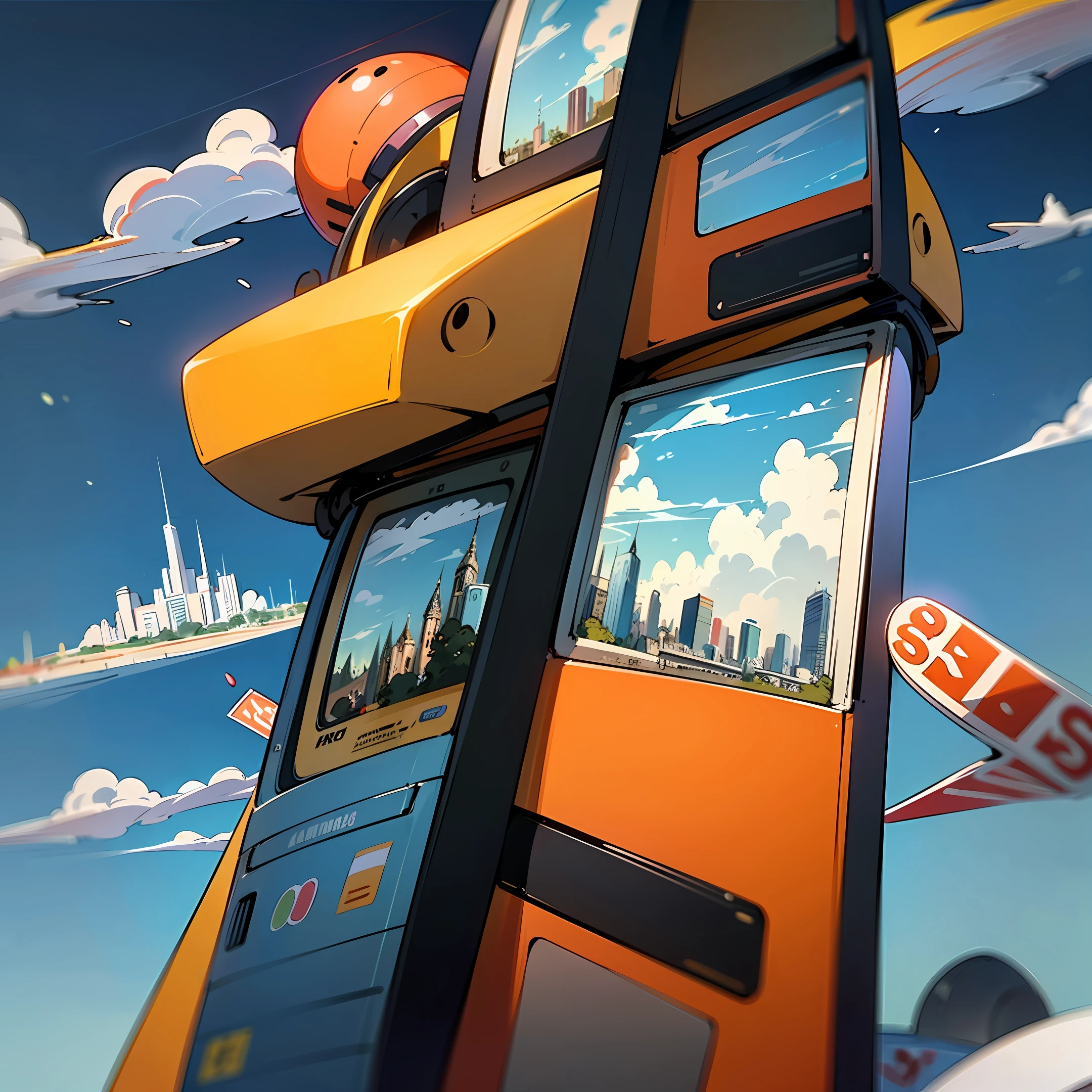 Travel themed stickers featuring iconic elements from different cities.