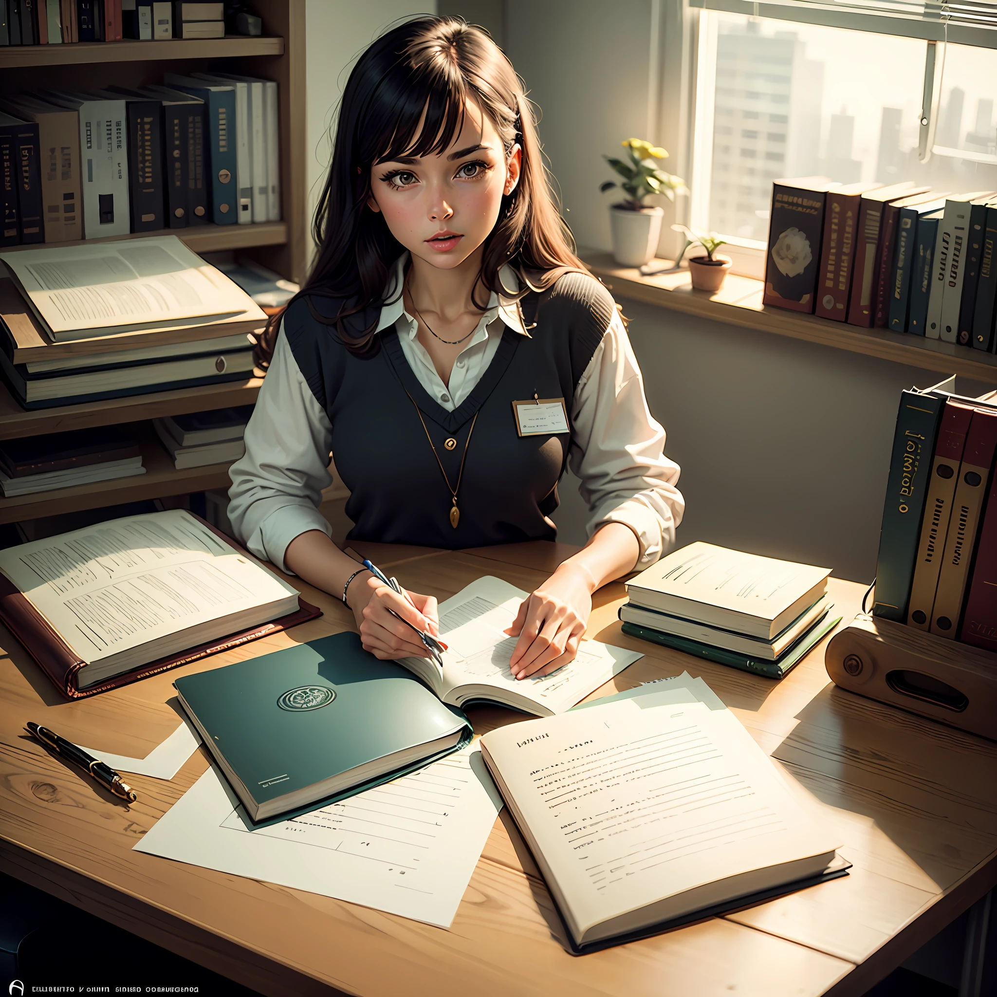 A book on the desk of an office from the 60's --auto