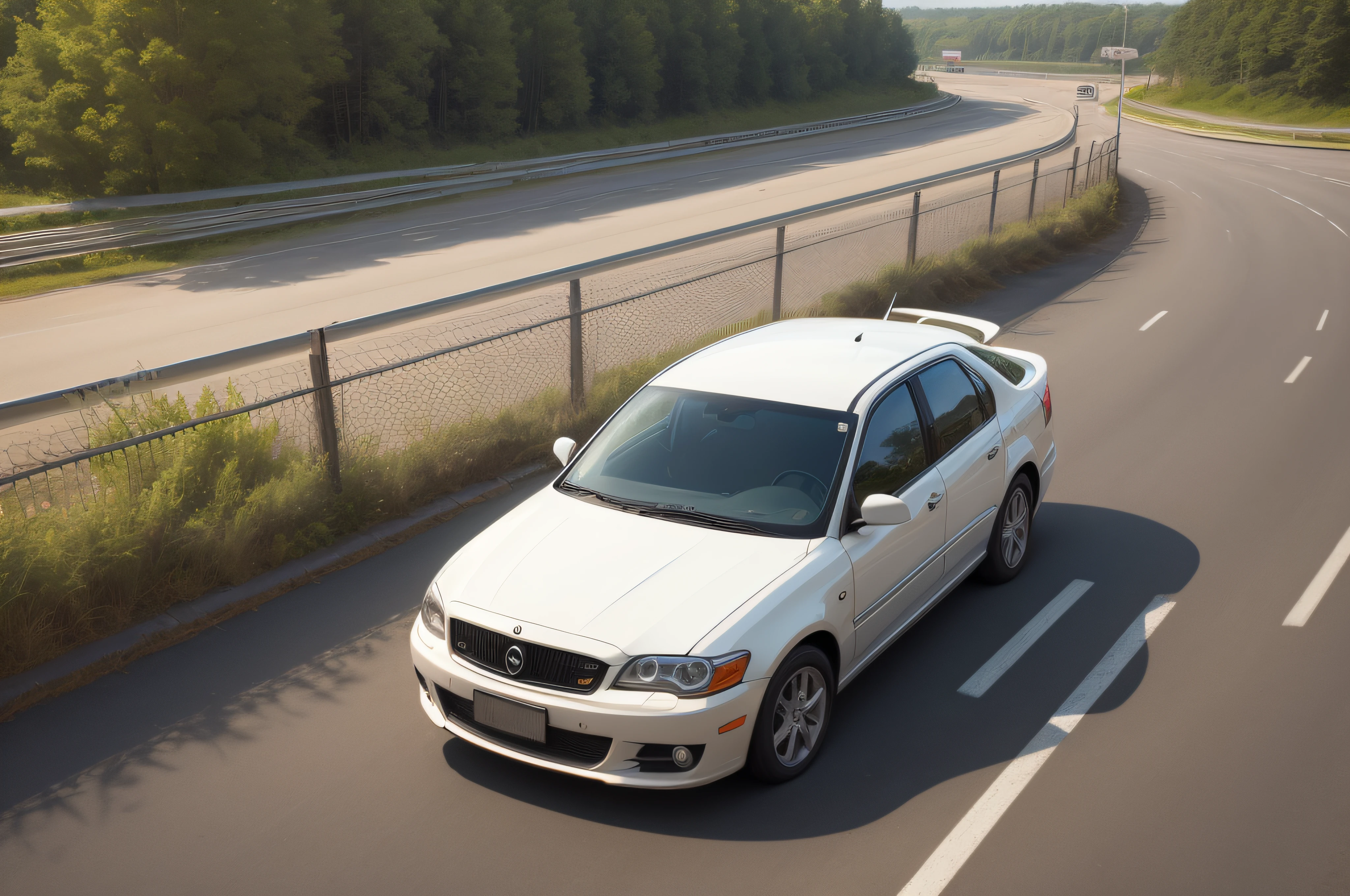 highway interchange car cool daytime sun --auto