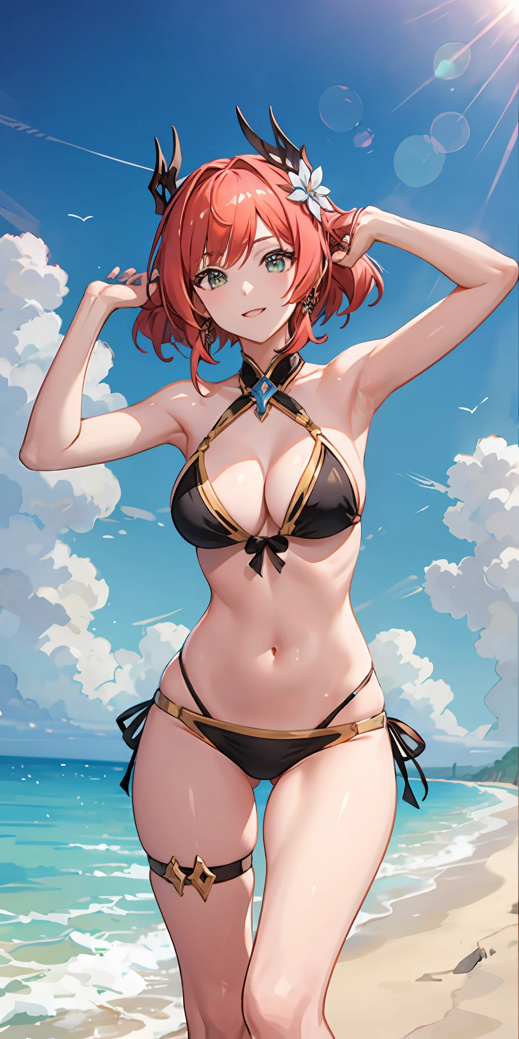 Luluca epic seven, bikini , beach , armpit