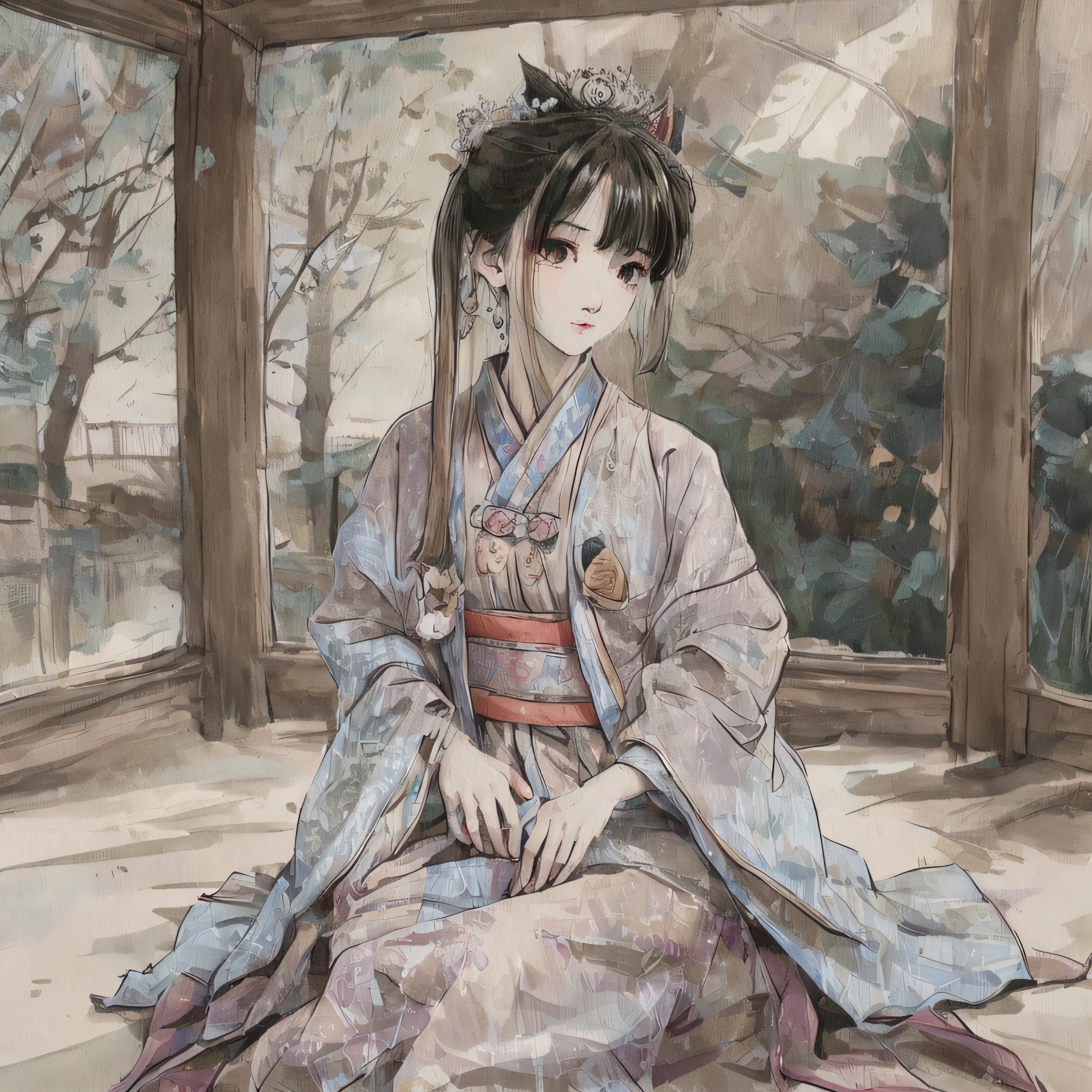 Andrew tate in ancient chinese temple meditating --auto